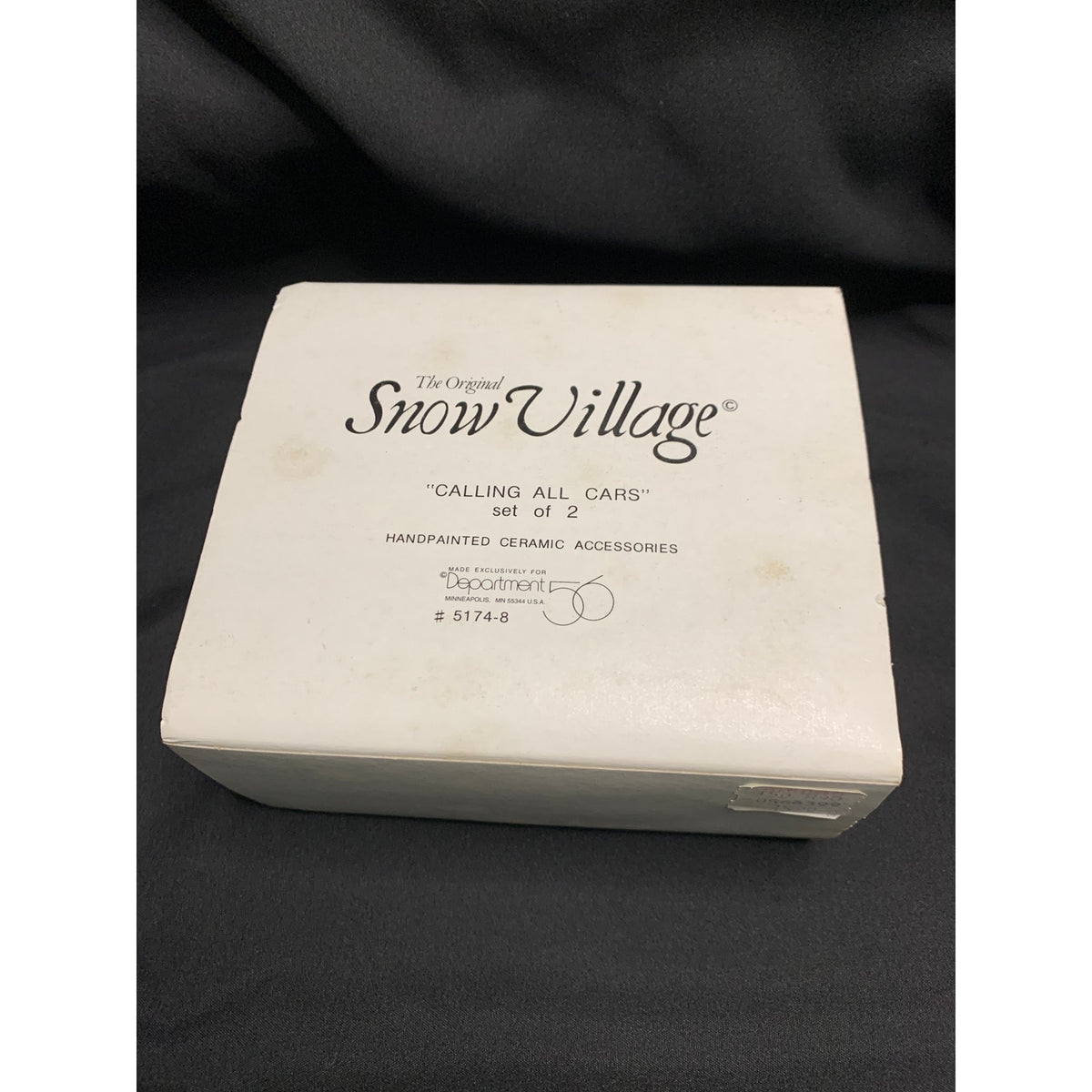 Department 56 Snow Village Calling All Cars 5174-8 Police Car Officer Retired