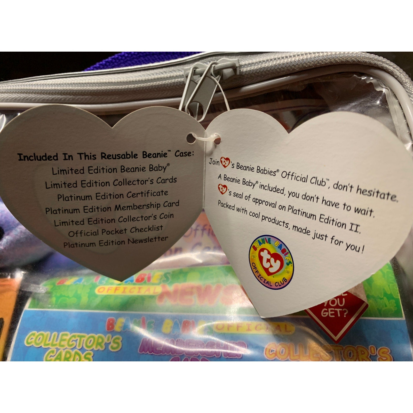1999 Ty Beanie Babies Official Club Platinum Membership Kit NWT Sealed