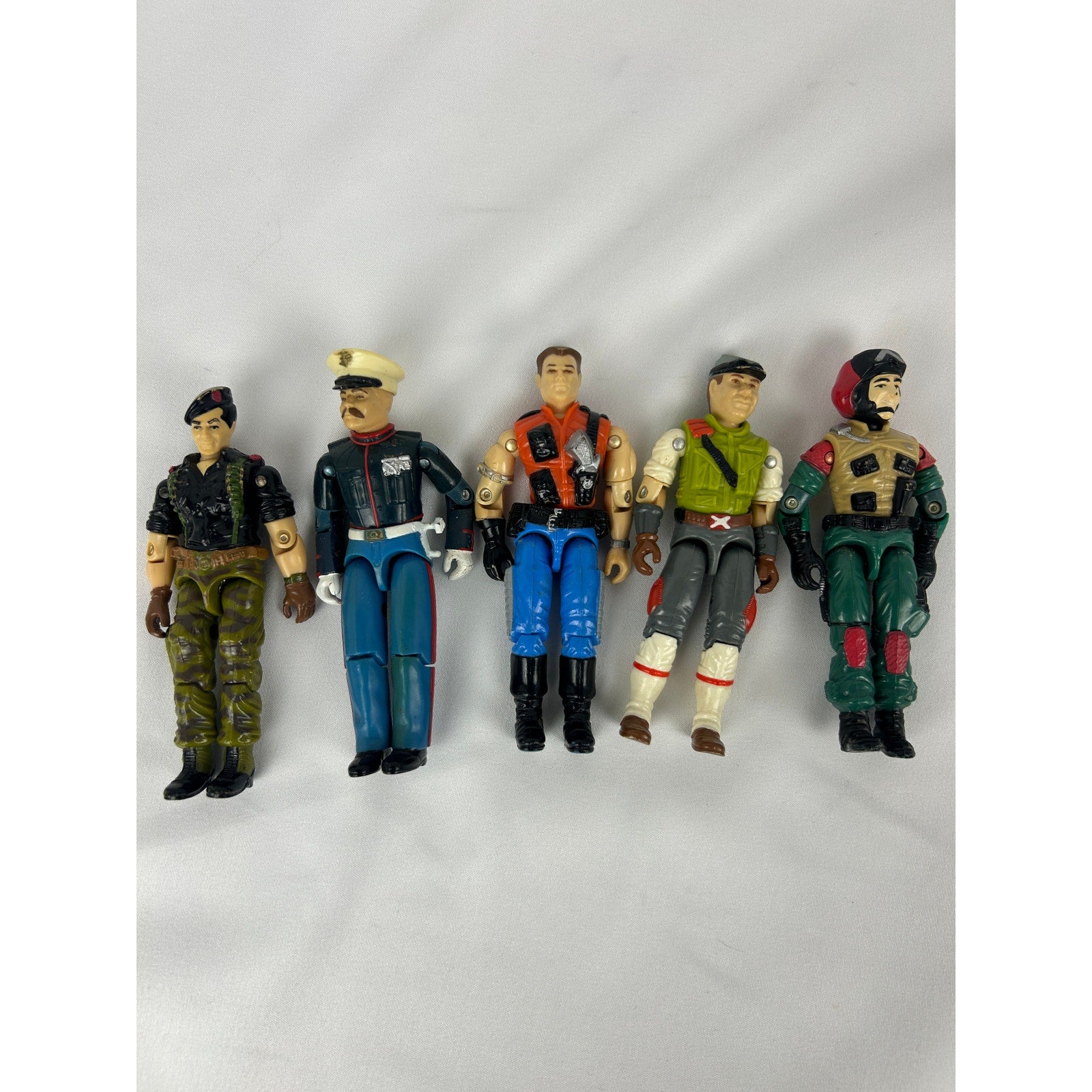 GI Joe 1980s Figure Lot Flint Gung Ho Mercer Cross Country Lift Ticket