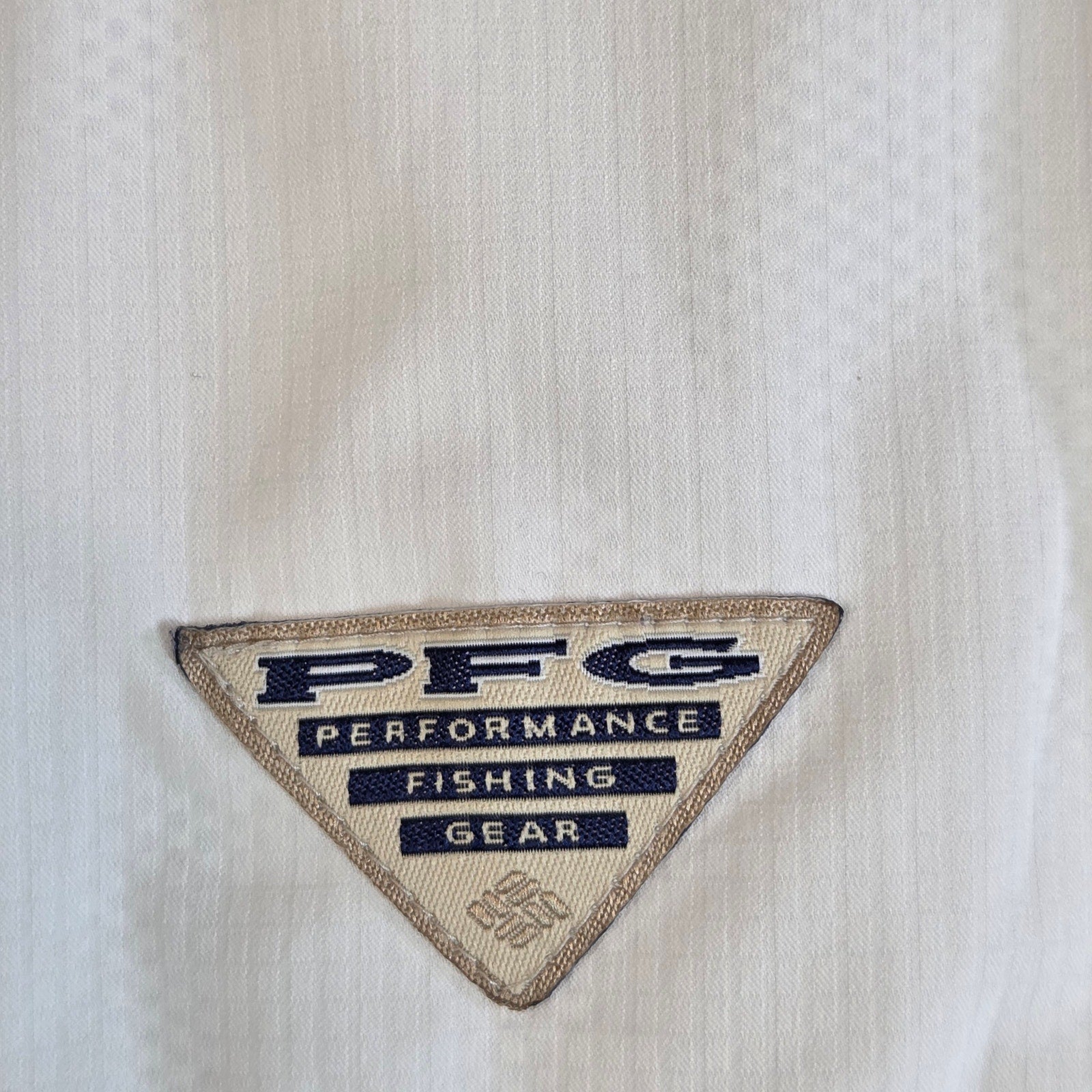 Columbia PFG Lindy Omni-Shade Fishing Shirt XXL White Long Sleeve Vented