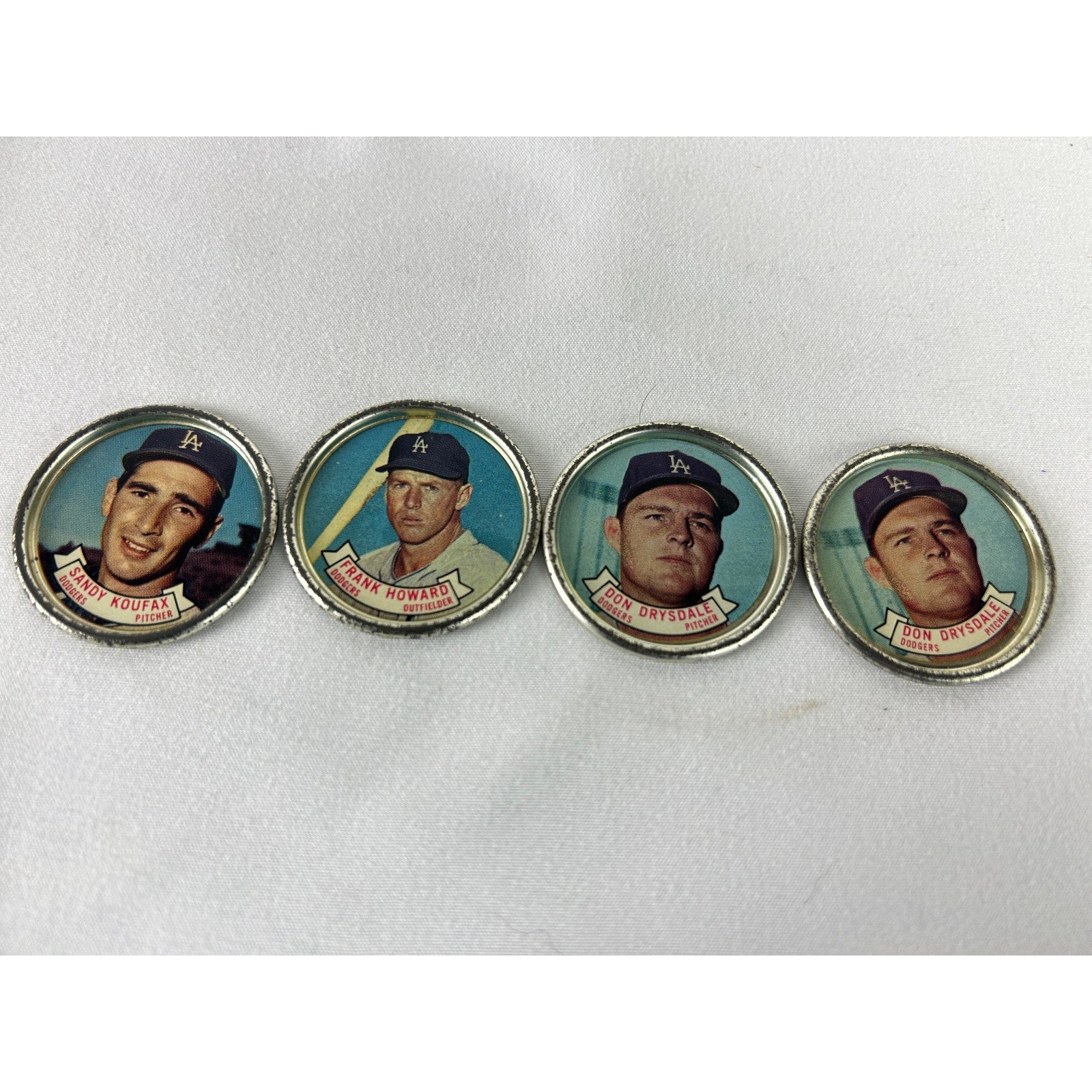 1964 Topps Baseball Coins Dodgers Lot Don Drysdale Sandy Koufax Howard