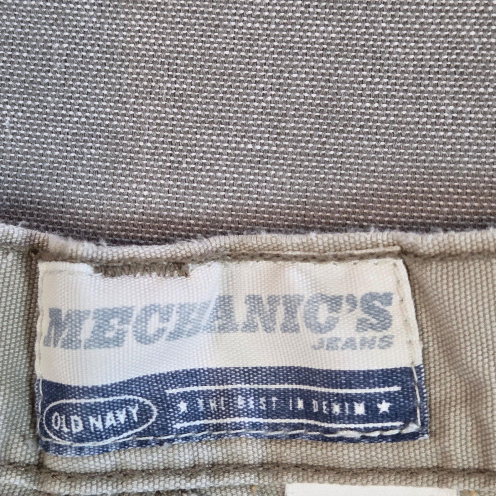 Old Navy Mechanic’s Workwear Pants 34x34 Khaki Cotton Vintage 2002
