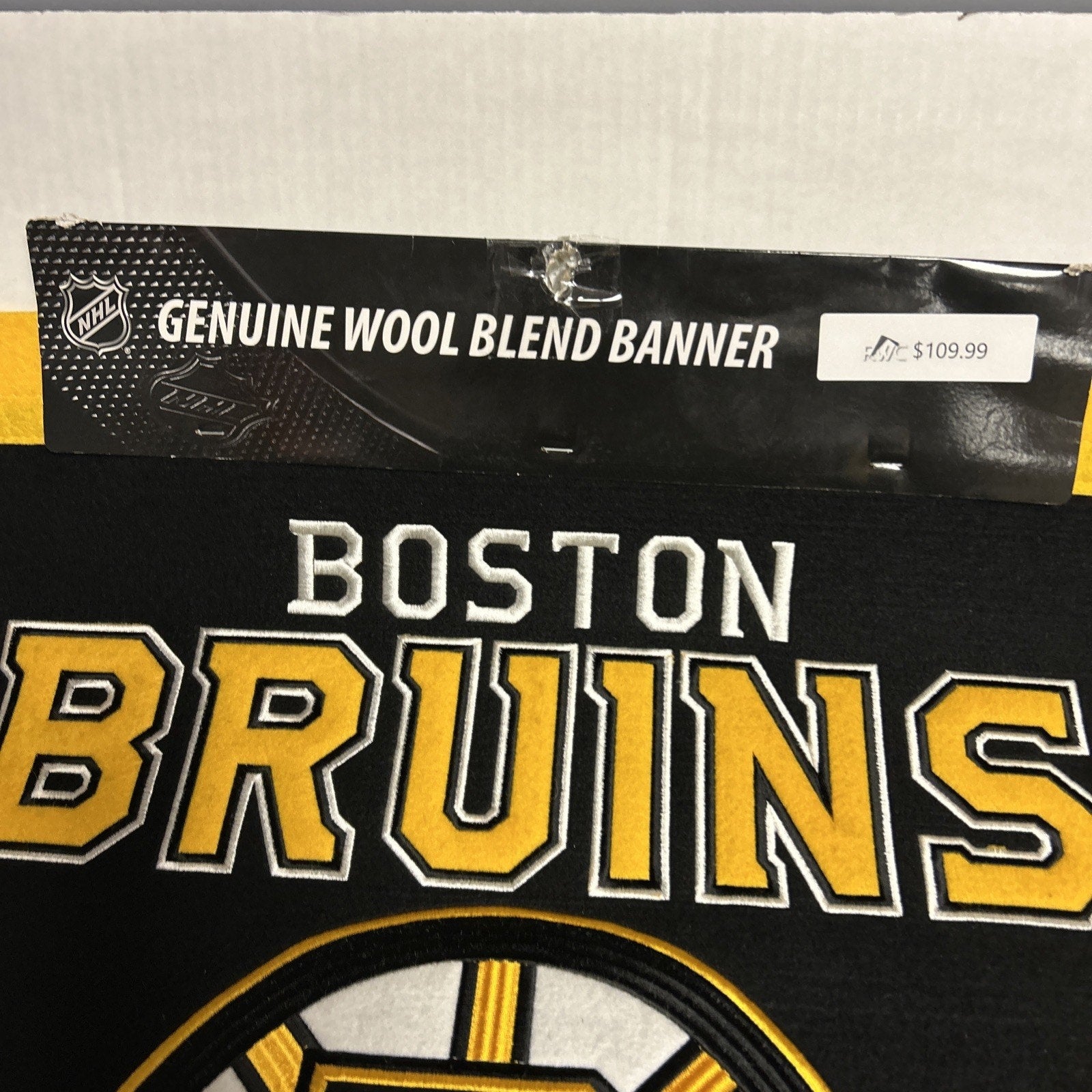 Boston Bruins Wool Blend NHL Champion Banner, 24" x 36"