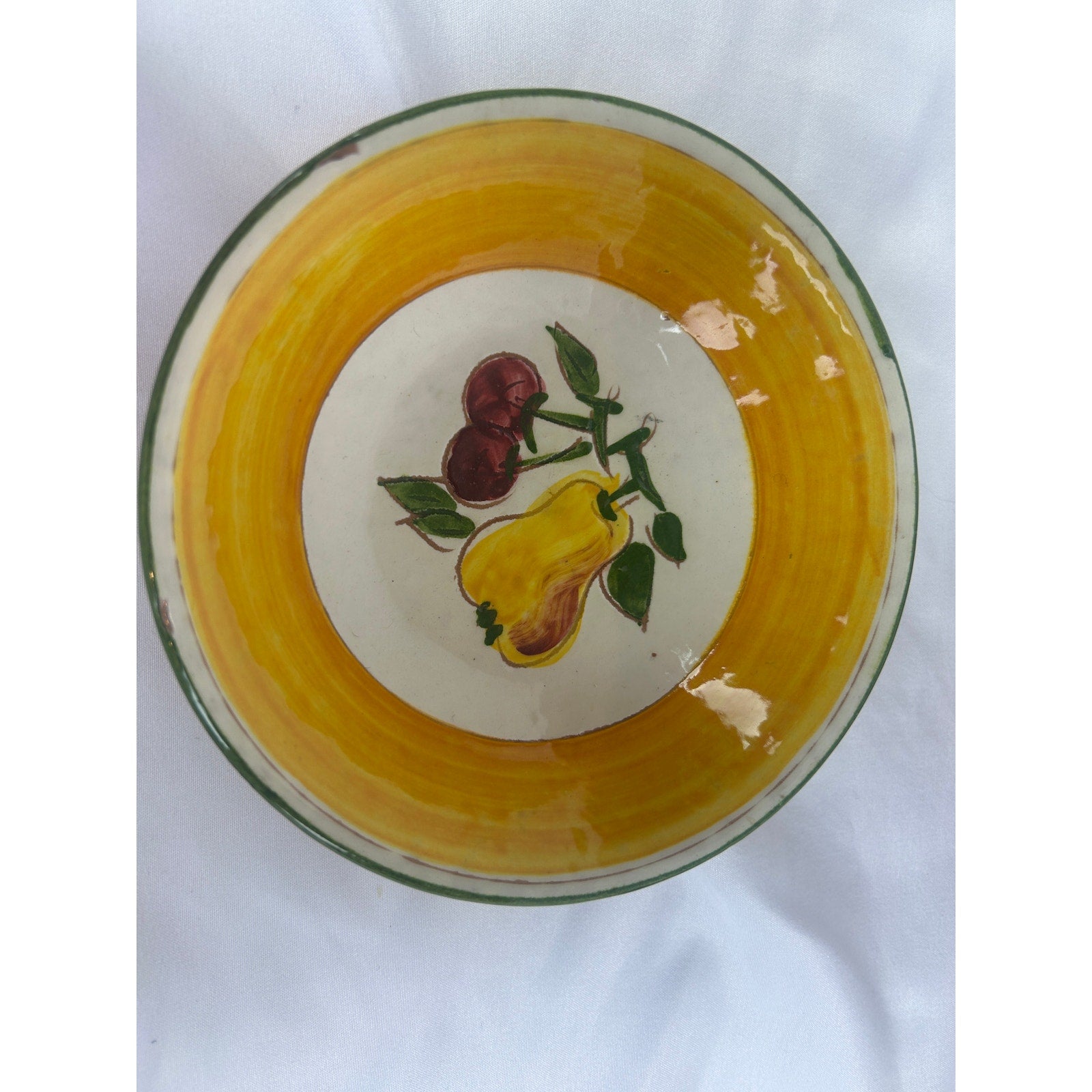 Vintage Della Ware Festival Fruit Bowls Set 5 Hand Painted USA