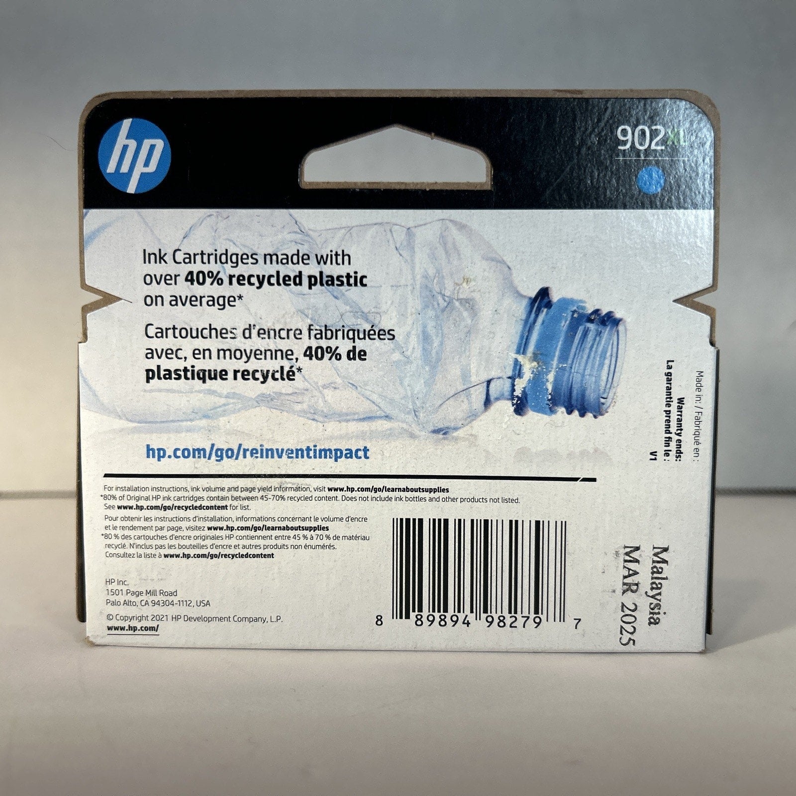Genuine HP 902XL Cyan Ink Cartridges OfficeJet Pro 6954 New