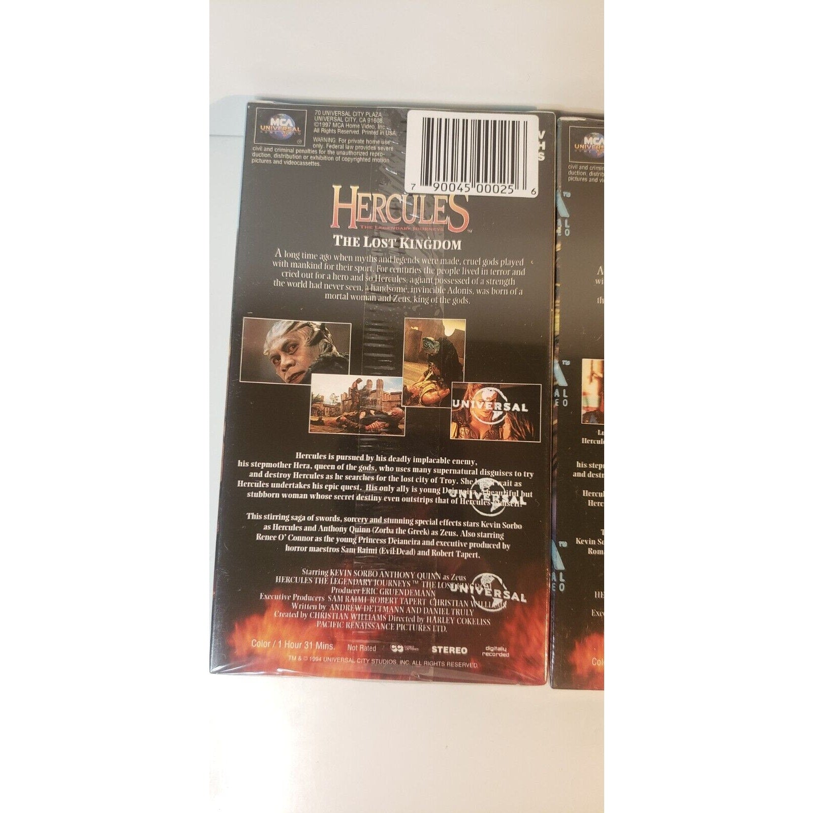 Lot of 3 Hercules The Legendary Journeys VHS New Sealed Kevin Sorbo