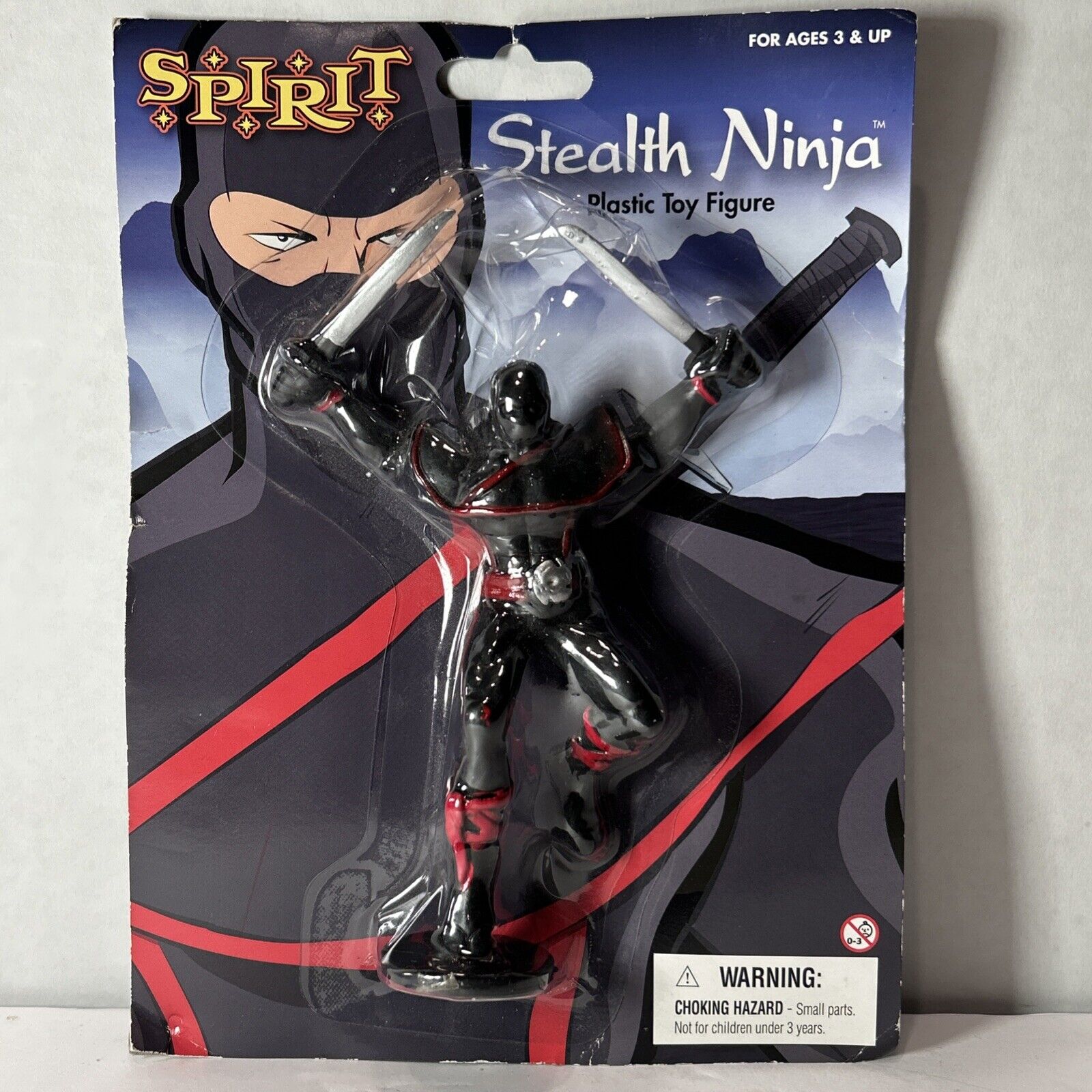 Spirit Stealth Ninja Plastic Toy Figure (BRAND NEW SEALED)