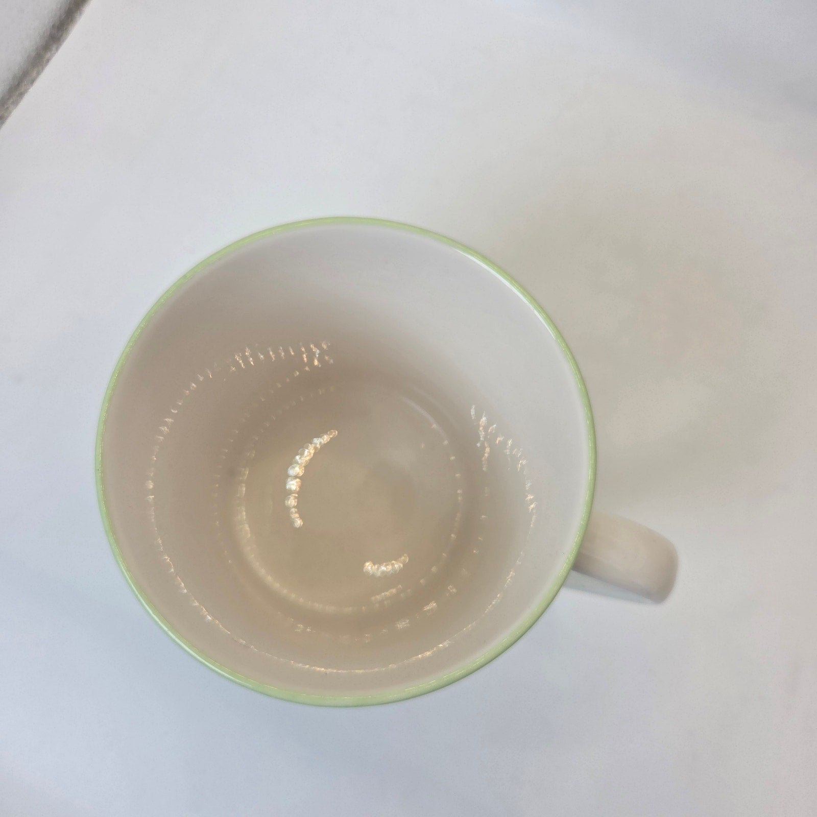 Starbucks Barista 2003 Green Polka Dot Ceramic Coffee Mug Cup Collectible