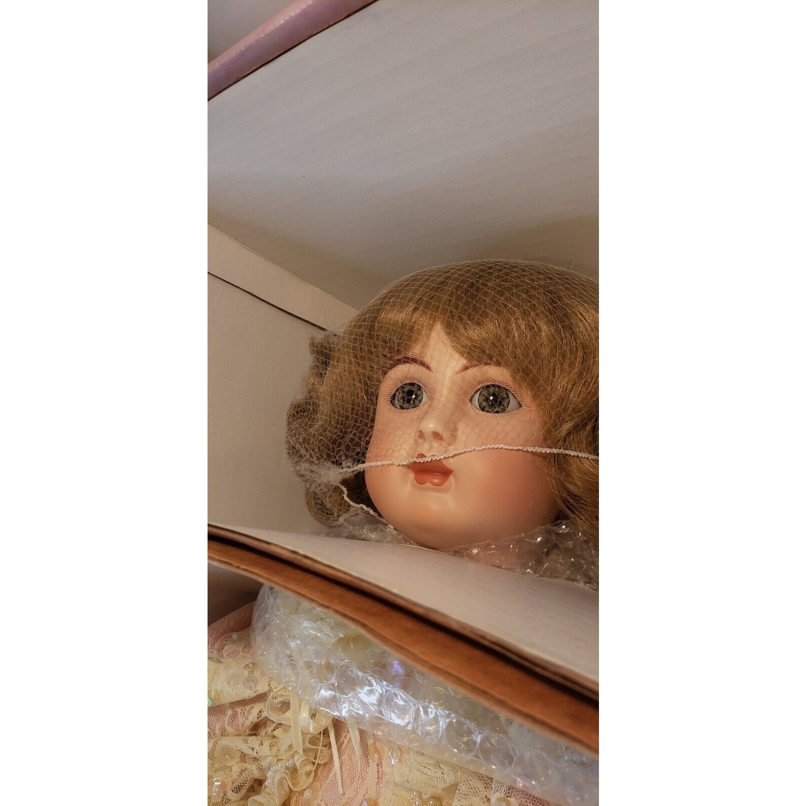 Rustie Monique 29" Porcelain Doll LE 52/1500 Welden Museum COA Hat Boxed Vtg