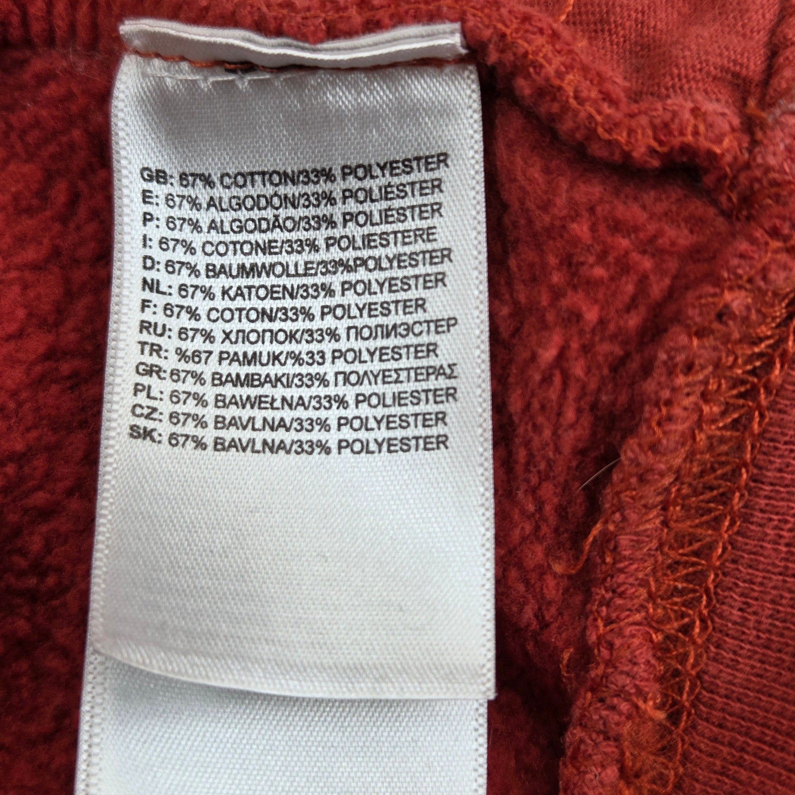 The North Face Fox Graphic Logo Hoodie Mens Small Pullover Sweatshirt Red