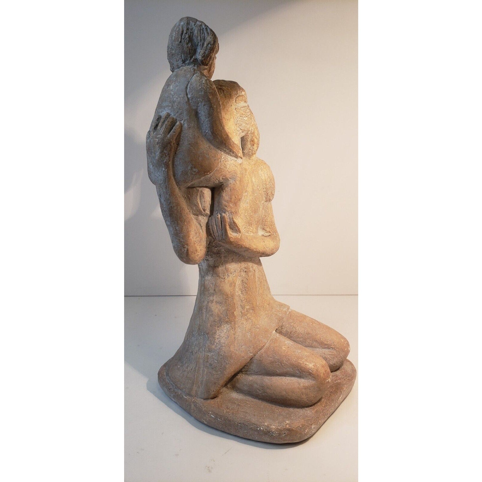 Austin Productions Mother & Child Sculpture 11.25" Vintage Modern Art