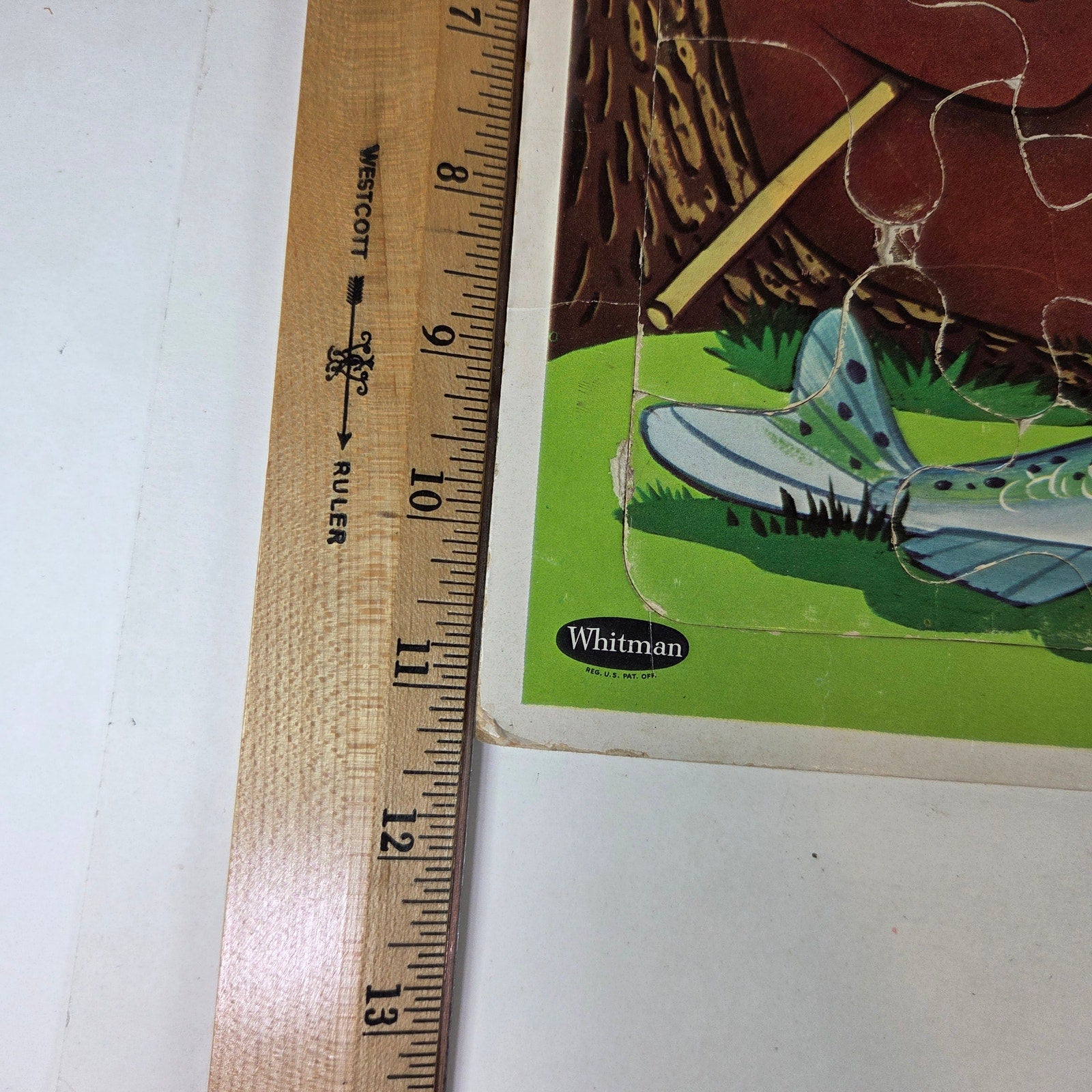 Vintage 1963 Whitman Yogi Bear & Boo Boo Fishing Tray Puzzle #4435 Hanna-Barbera