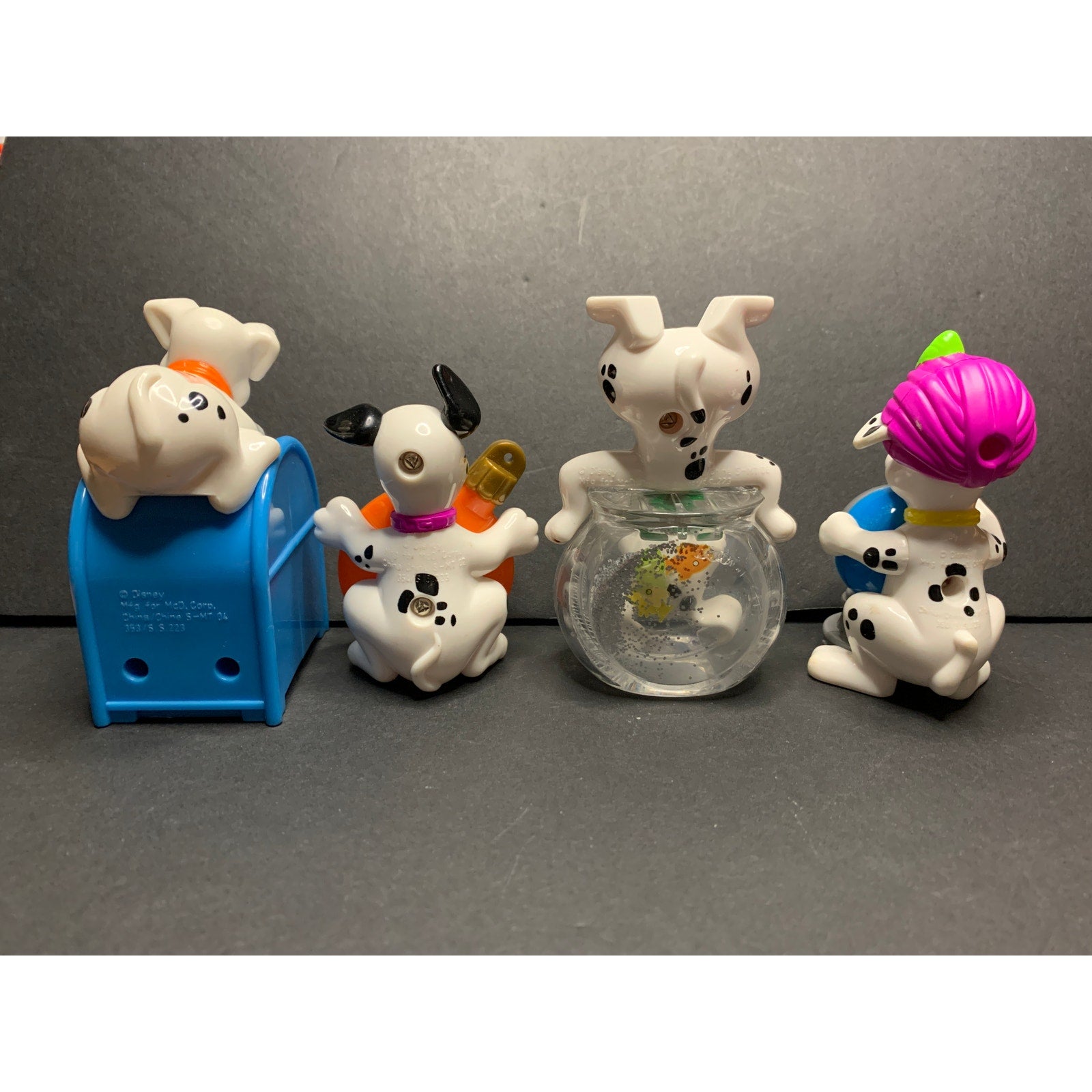 2000 Disney 102 Dalmatians Dogs to Shake Up McDonalds Set of 4 Toys