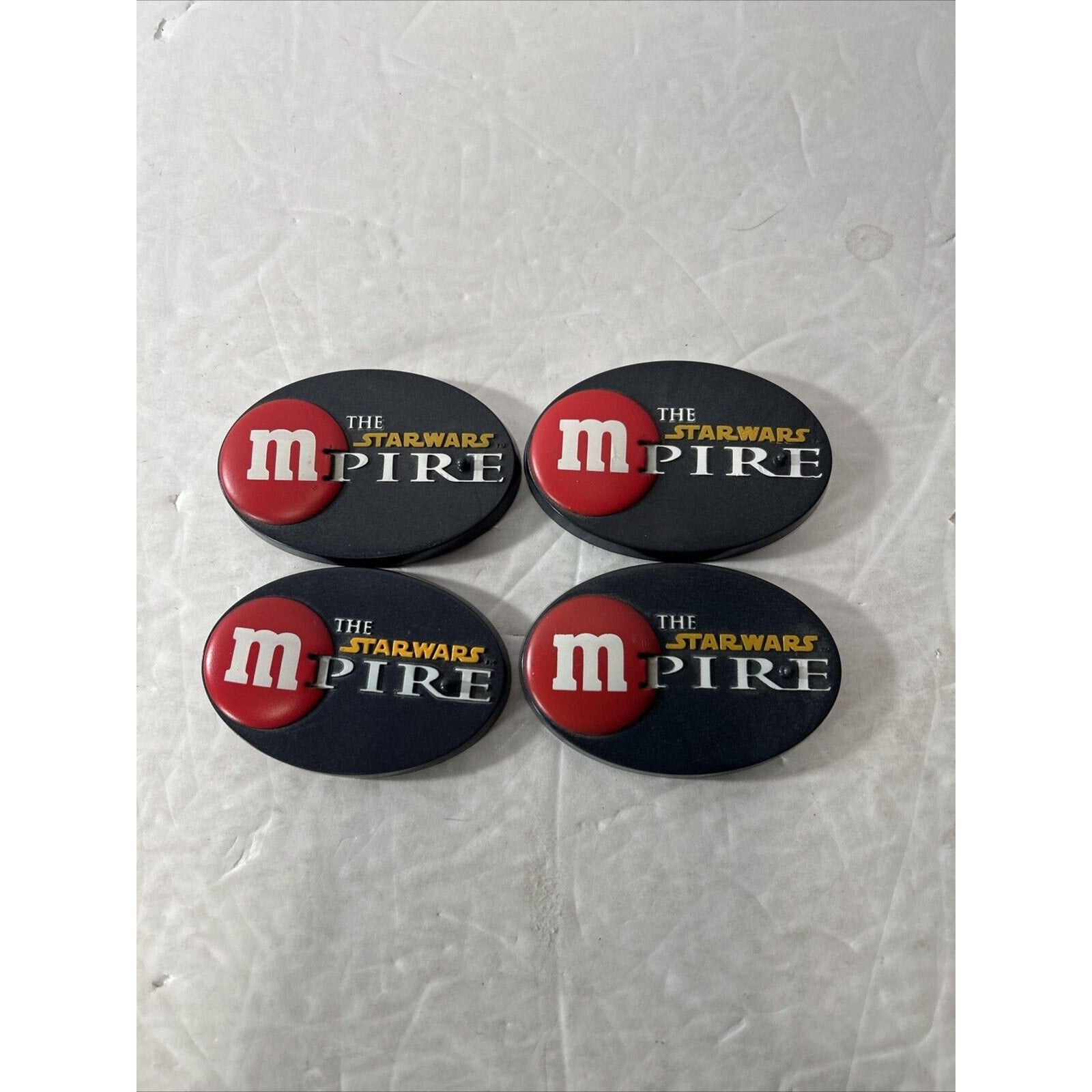 Star Wars Episode III M&M Chocolate mPire Figure Stand - lot of 4