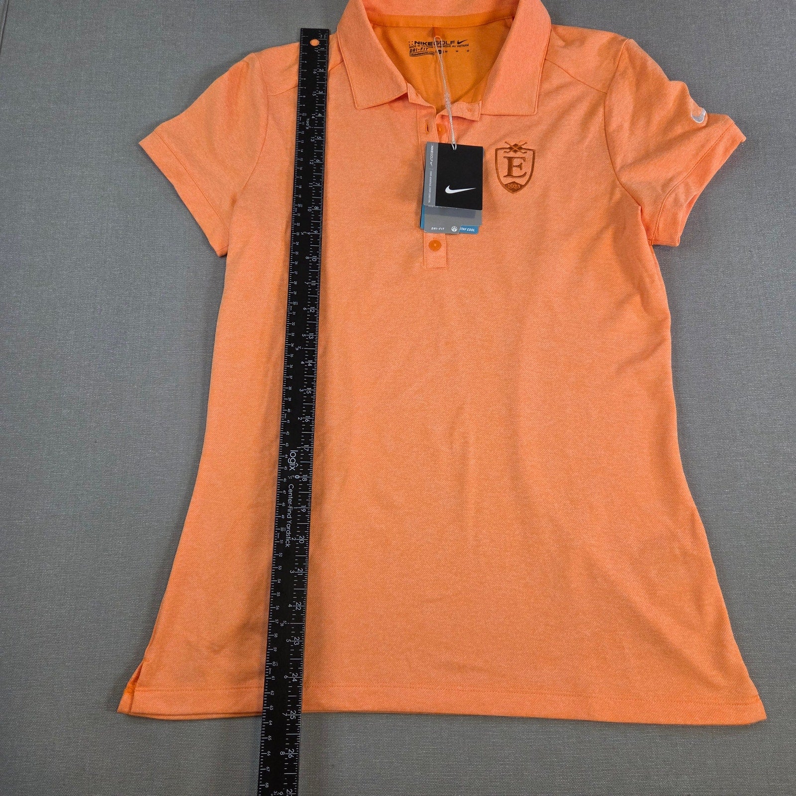 Nike Golf Women’s Dri-Fit Polo Shirt Orange Performance Top Size M NWT