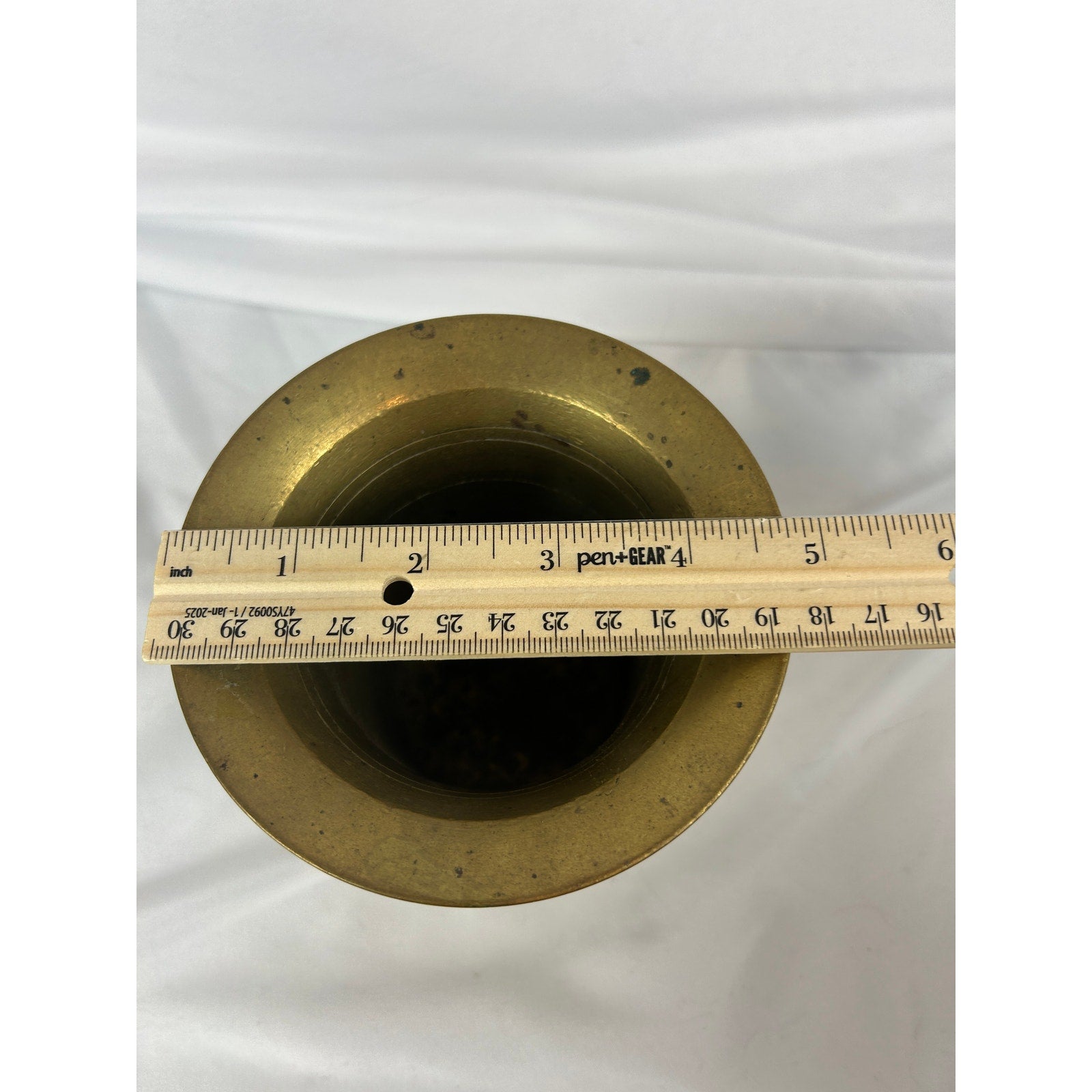 Vintage Brass Mortar and Pestle Apothecary Pharmacy Herb Spice Grinder- numbered
