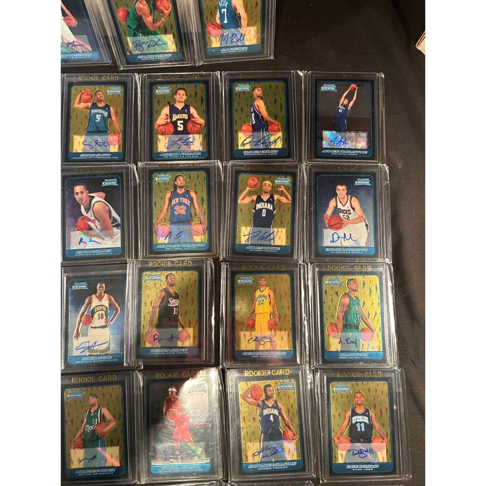 2006 Bowman Chrome RC Auto Lot (40) Rondo Redick Lowry Morrison NBA Cards