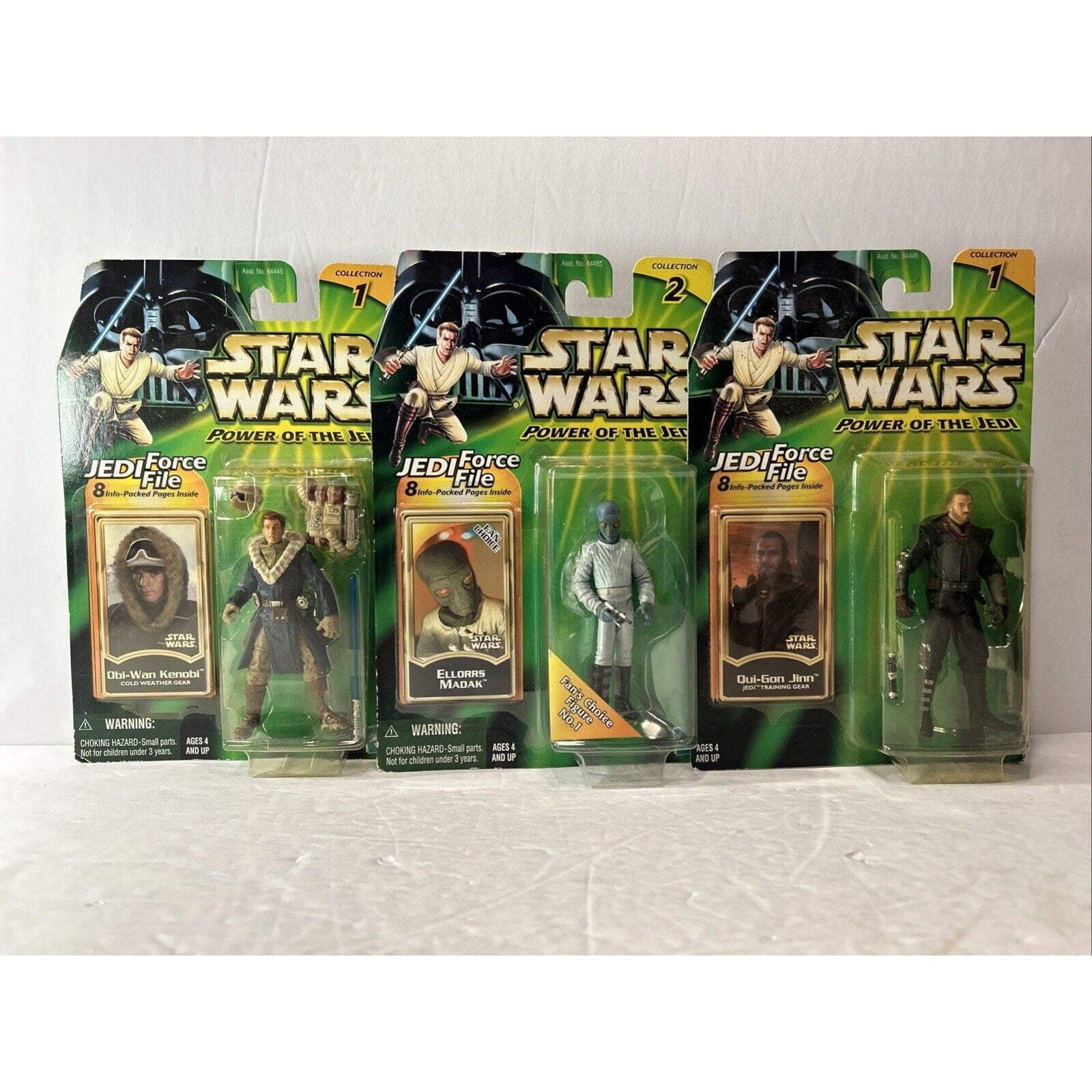 Star Wars Power of the Jedi Action Figure Lot Obi-Wan Qui-Gon Ellorrs Madak NIB