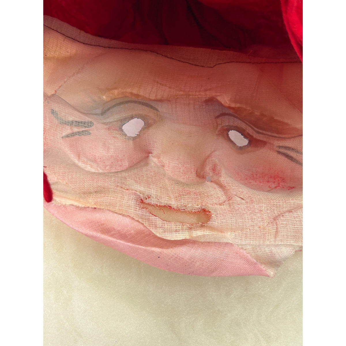Vintage 1950s Santa Claus Suit Costume Medium 38-40 Mask Beard Box Complete