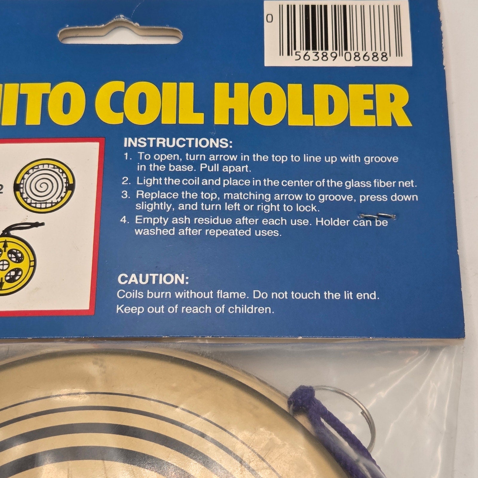 Vintage 1985 Coghlan’s Metal Coil Holder NOS Japan Made Camping Accessory