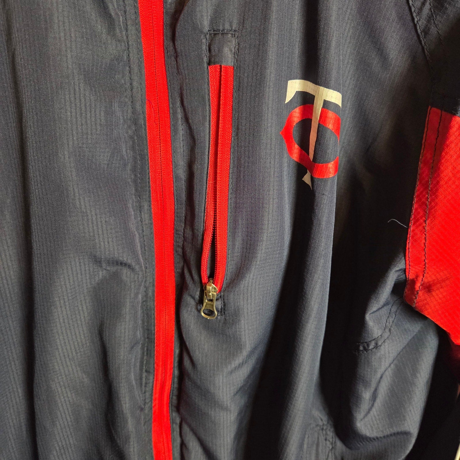 Minnesota Twins MLB GIII Sports Windbreaker Jacket XL Blue Red
