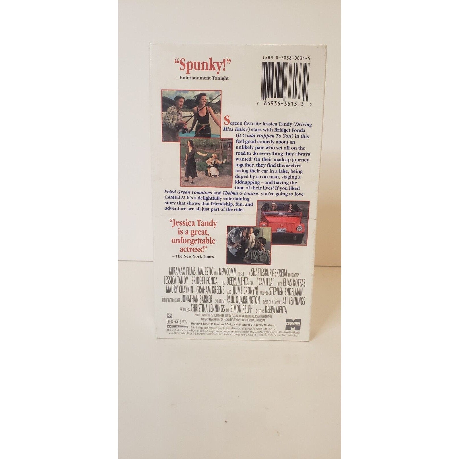 Camilla VHS New Sealed 1995 Jessica Tandy Bridget Fonda