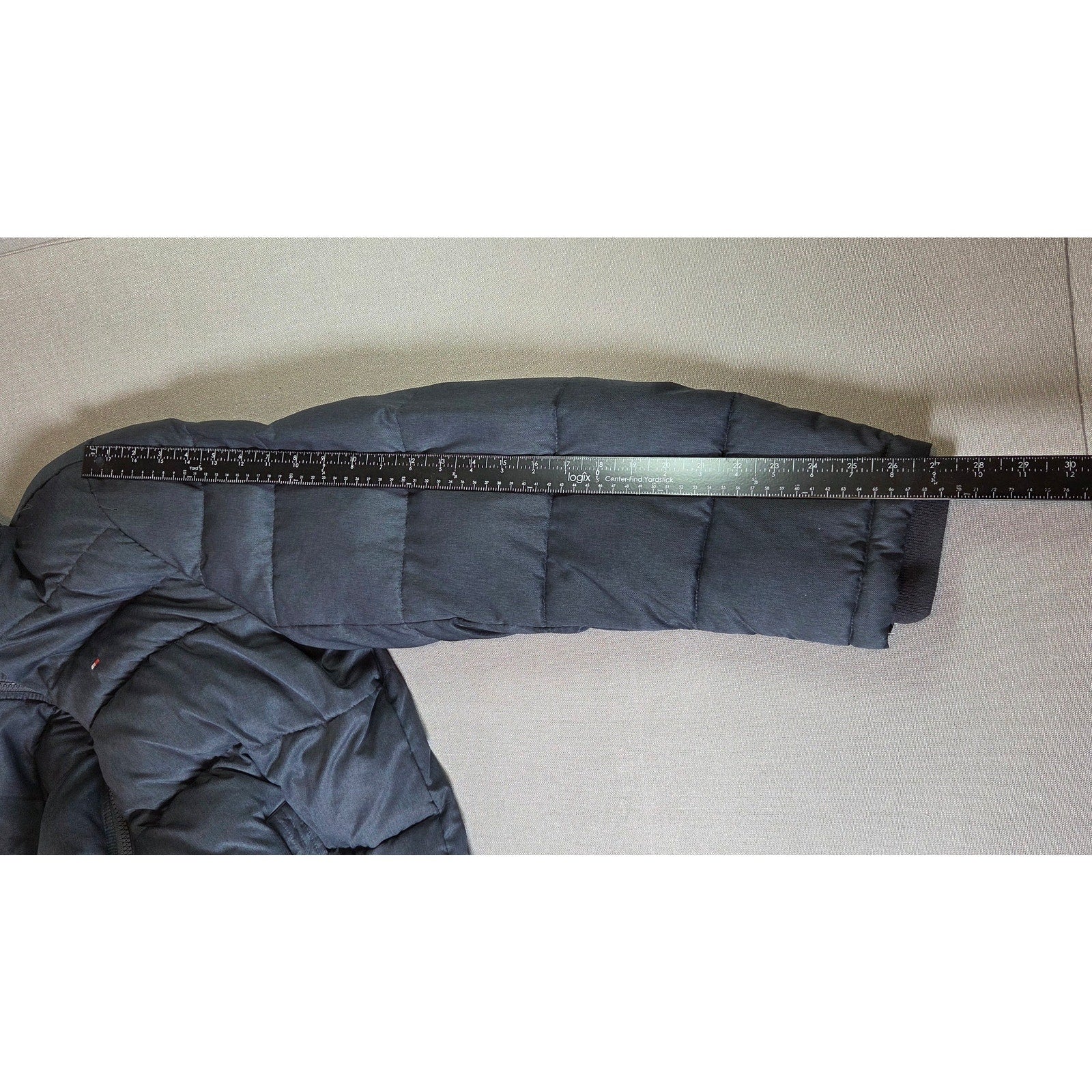 Tommy Hilfiger Men's XXL Hooded Puffer Winter Coat Jacket Gray