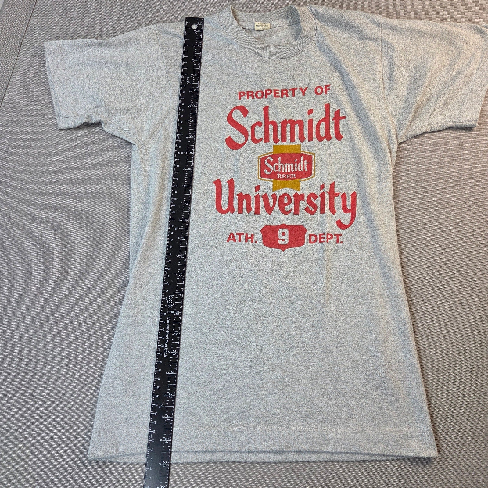 Schmidt Beer University Screen Stars Vintage USA Single Stitch Tee Shirt Small