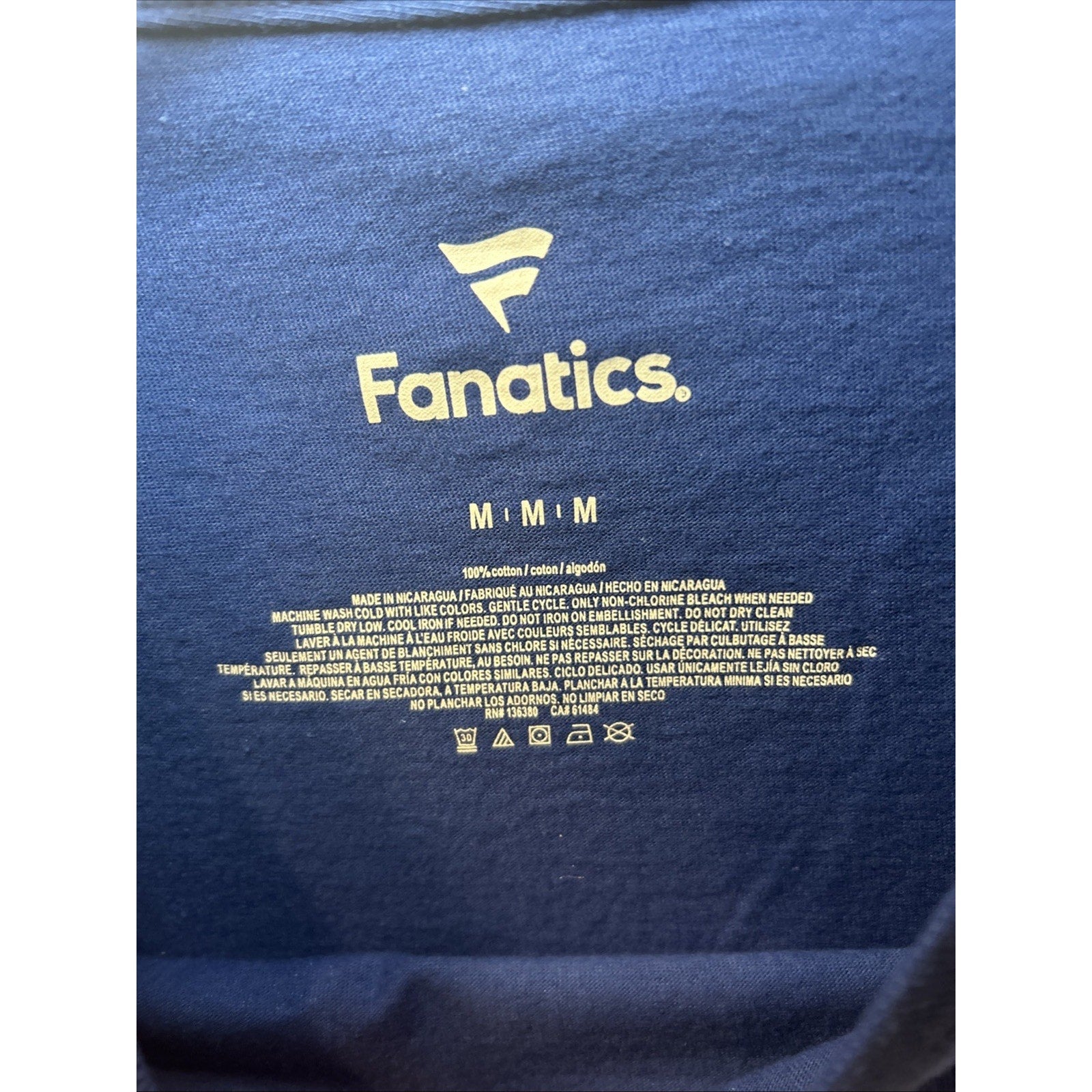 Fanatics Minnesota Twins Cotton T-Shirts Size Medium