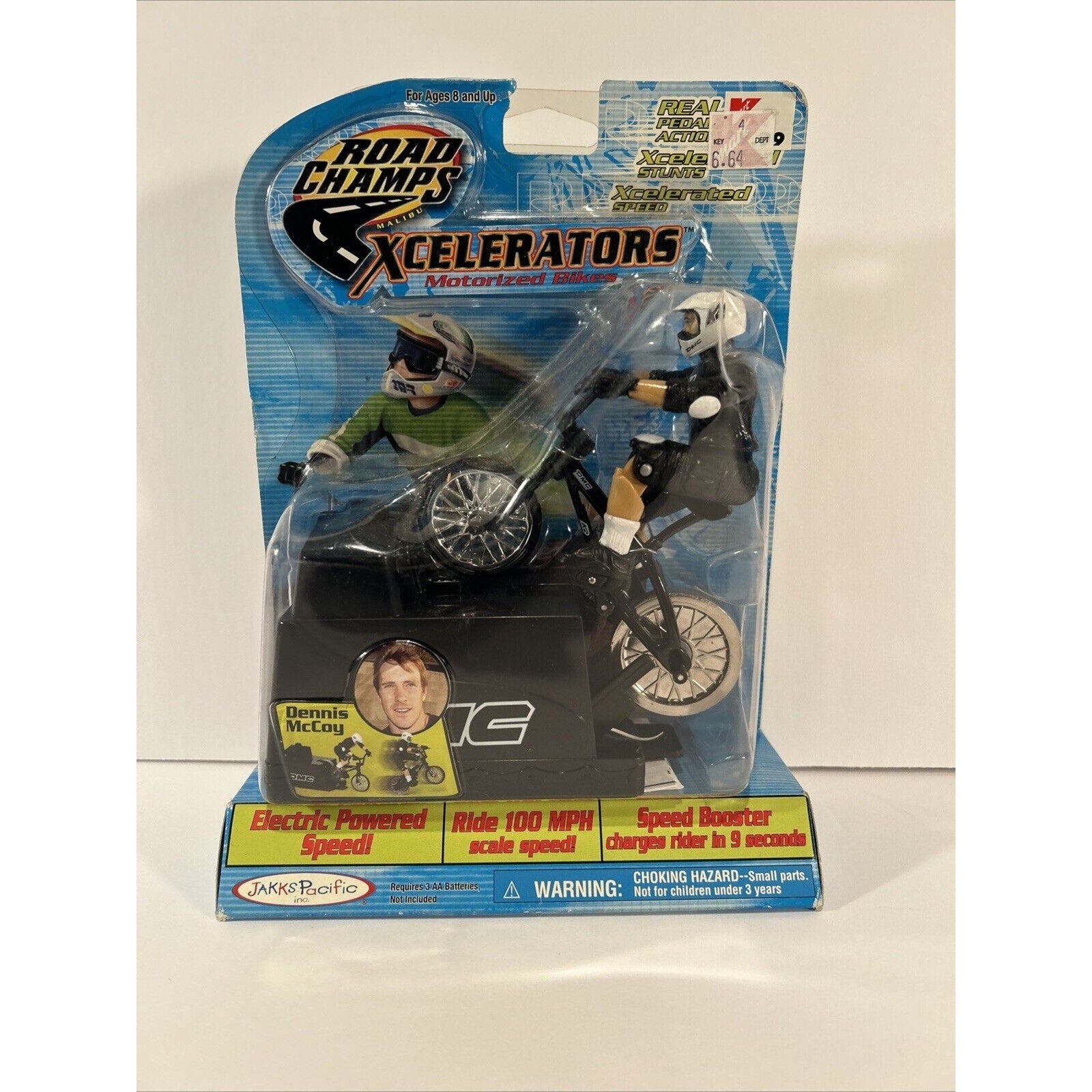 Complete Set of 7 Road Champs Xcelerators Motorized Bikes Jakks Pacific MOC