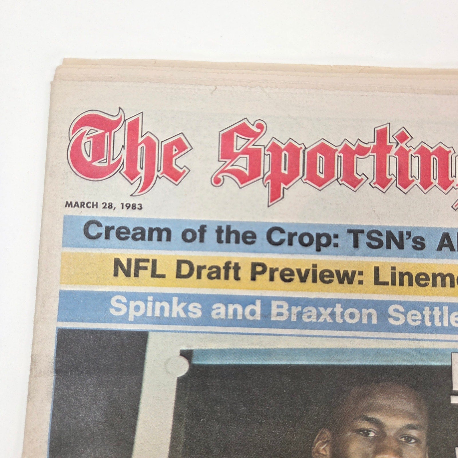 1983 Sporting News March 28 Michael Jordan 1st Cover UNC Tar Heels POY