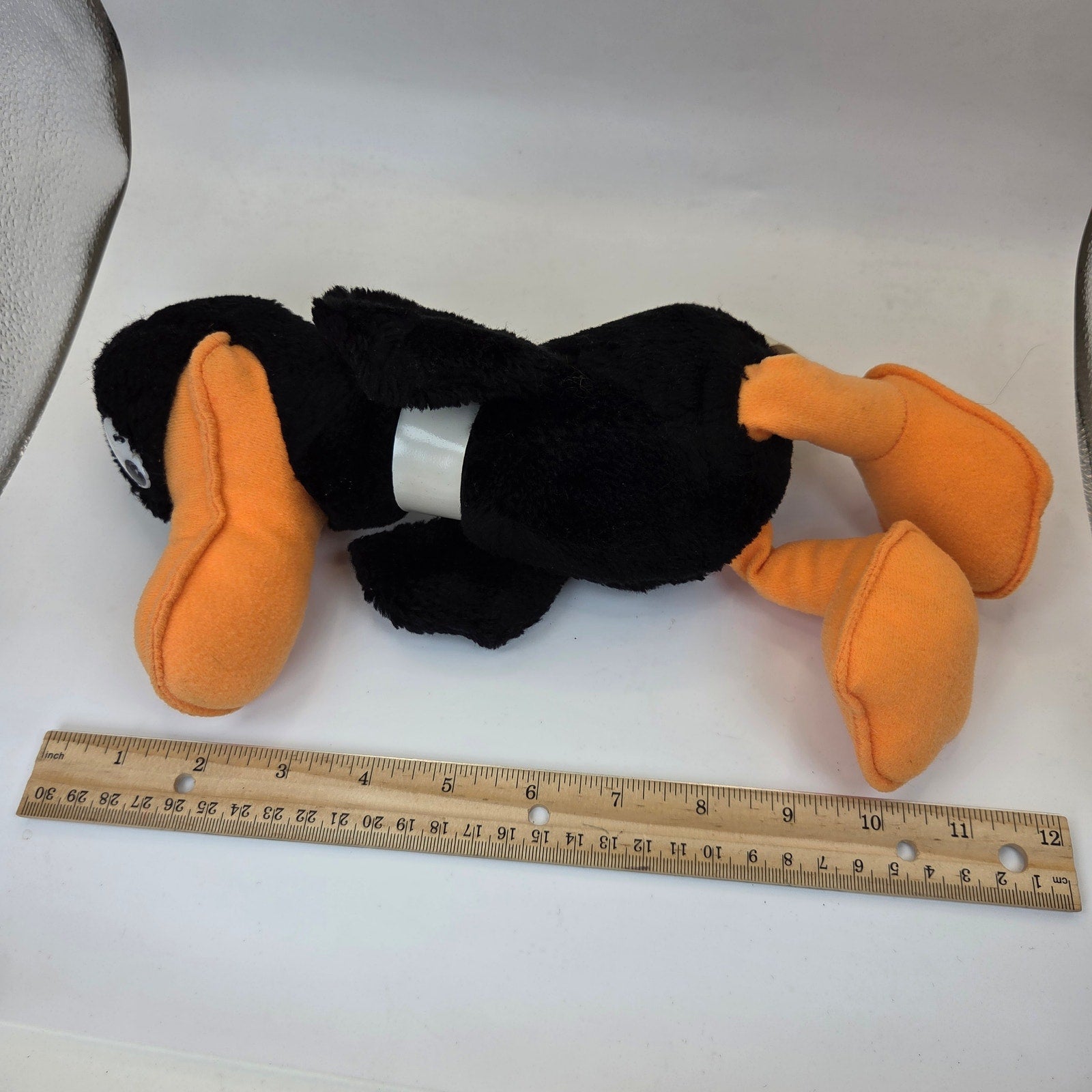 Warner Bros Daffy Duck Plush 1987 Mighty Star Korea Item 1621 Vintage Toy