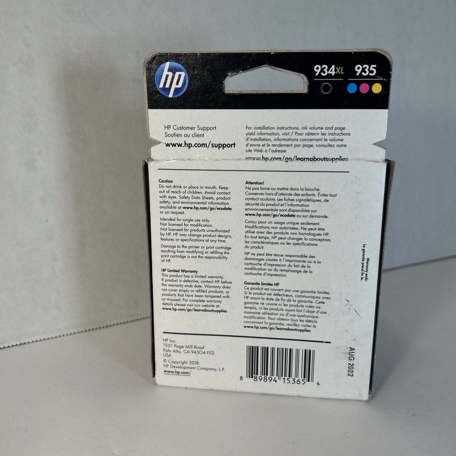 HP 934XL Black 935 Tri Color Ink Cartridge