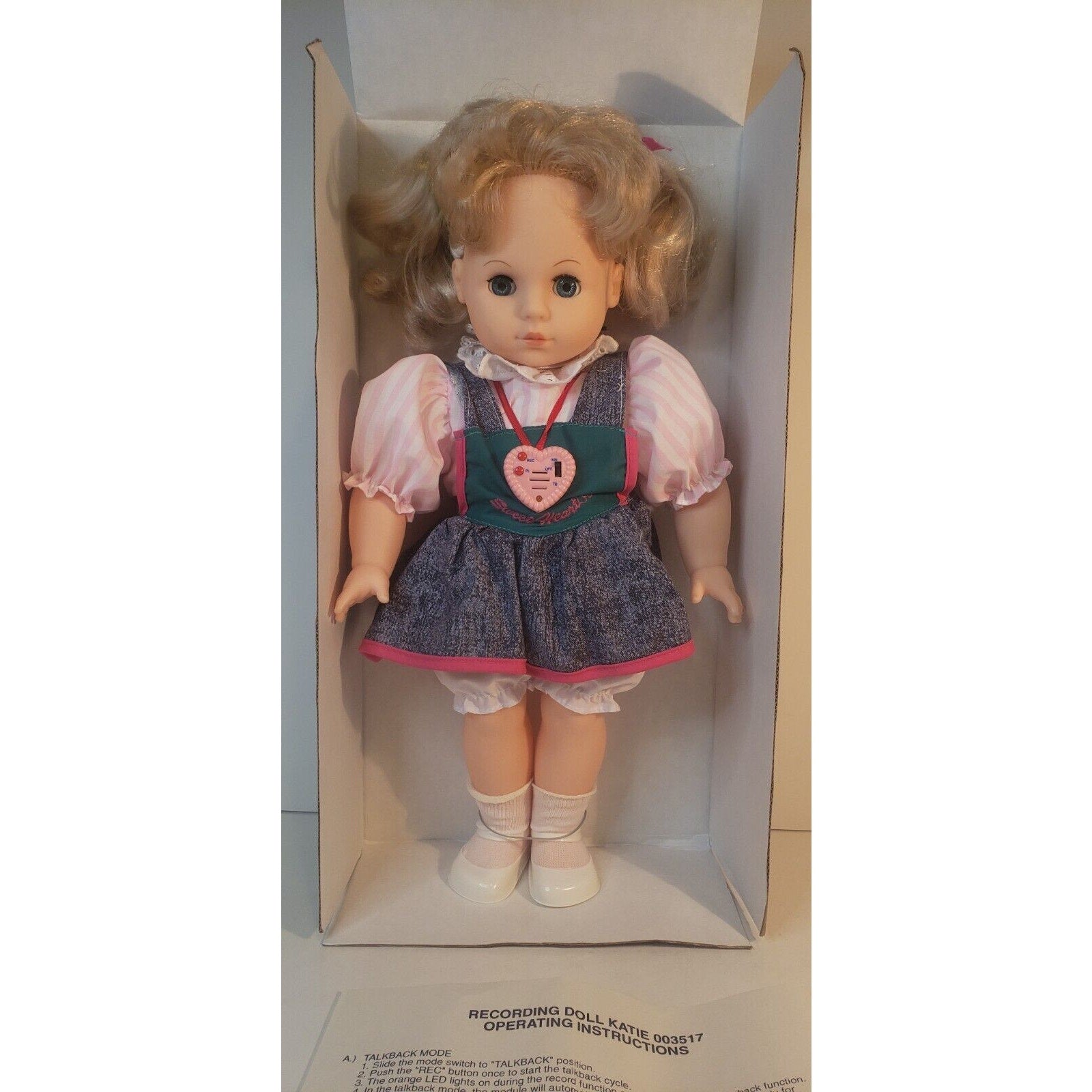 Vintage 16" Recording Doll Katie 003517 by Playwell Toy Inc – Untested in Box