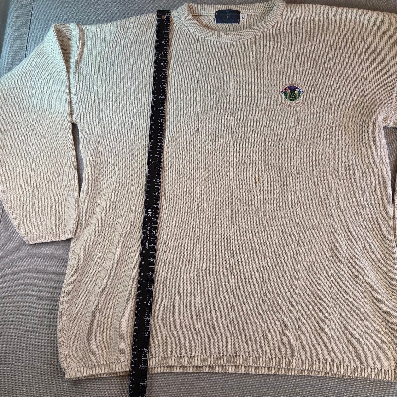 Vintage 2000 St Andrews Open Championship Sweater XL Tiger Woods Win