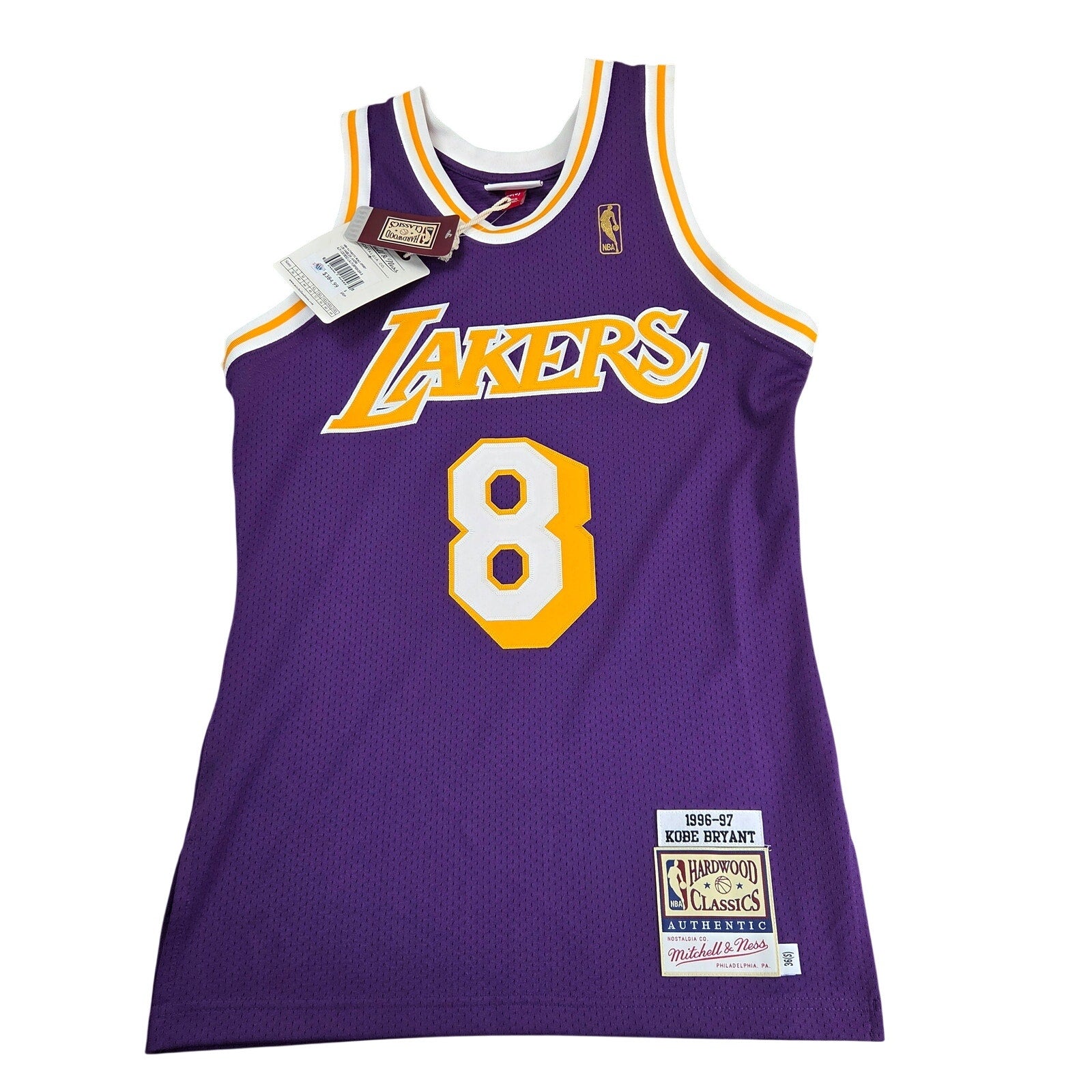Mitchell & Ness Kobe Bryant Lakers 1996-97 Authentic Road Jersey NWT 36 Small