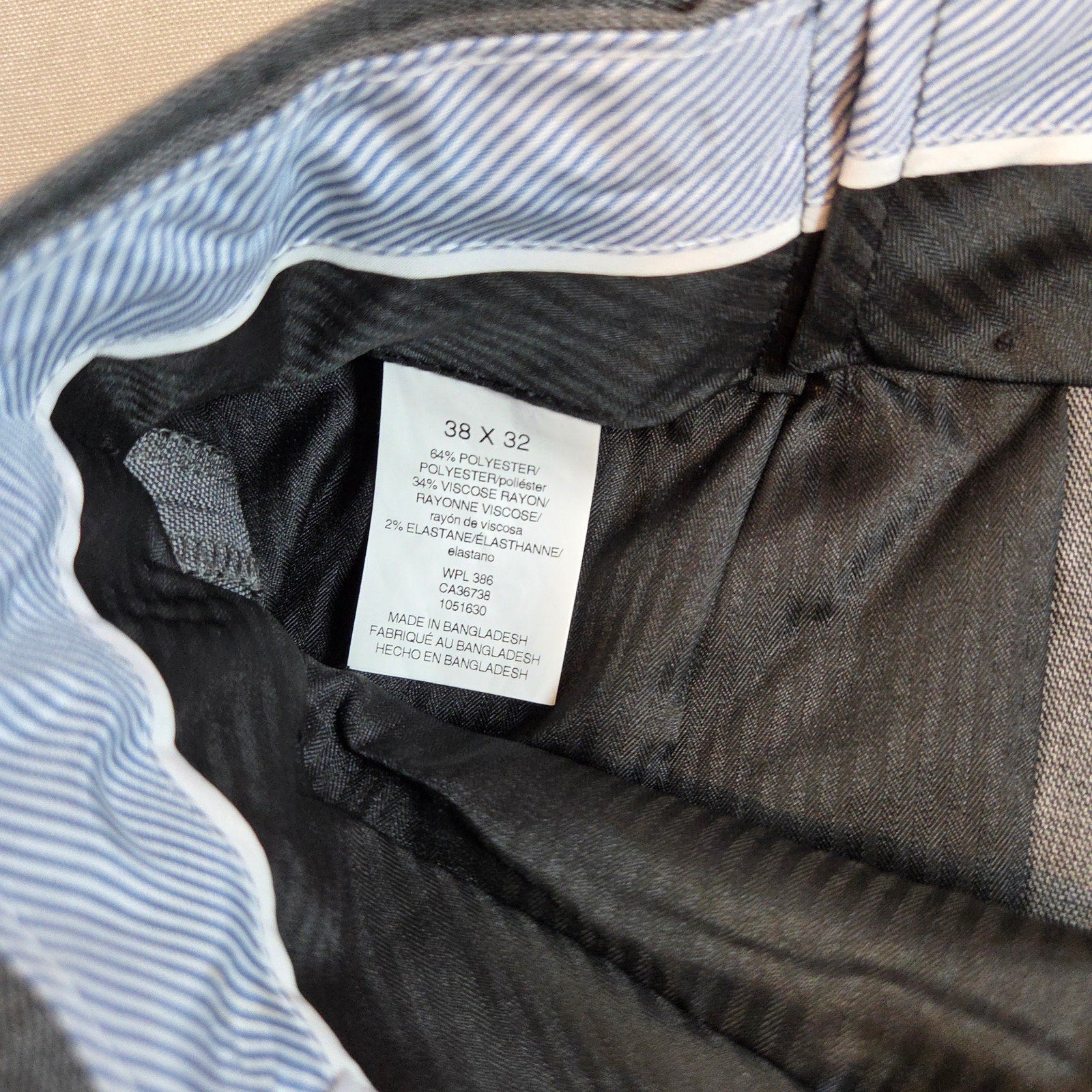 Haggar Premium Stretch Dress Pants 38x32 Classic Fit Gray NWT Suit Separate