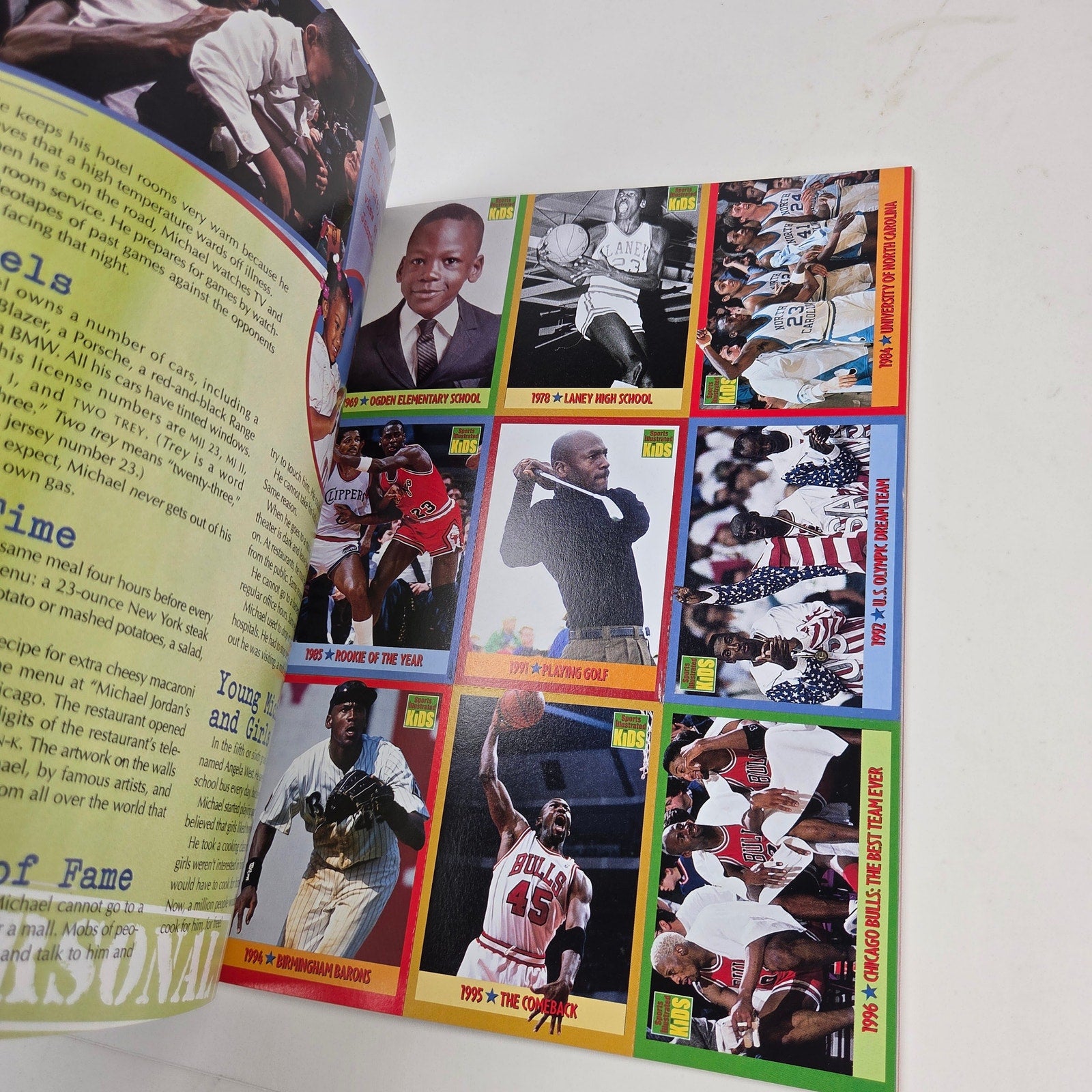 Sports Illustrated For Kids EXTRA 1998 Michael Jordan Complete Cards Poster
