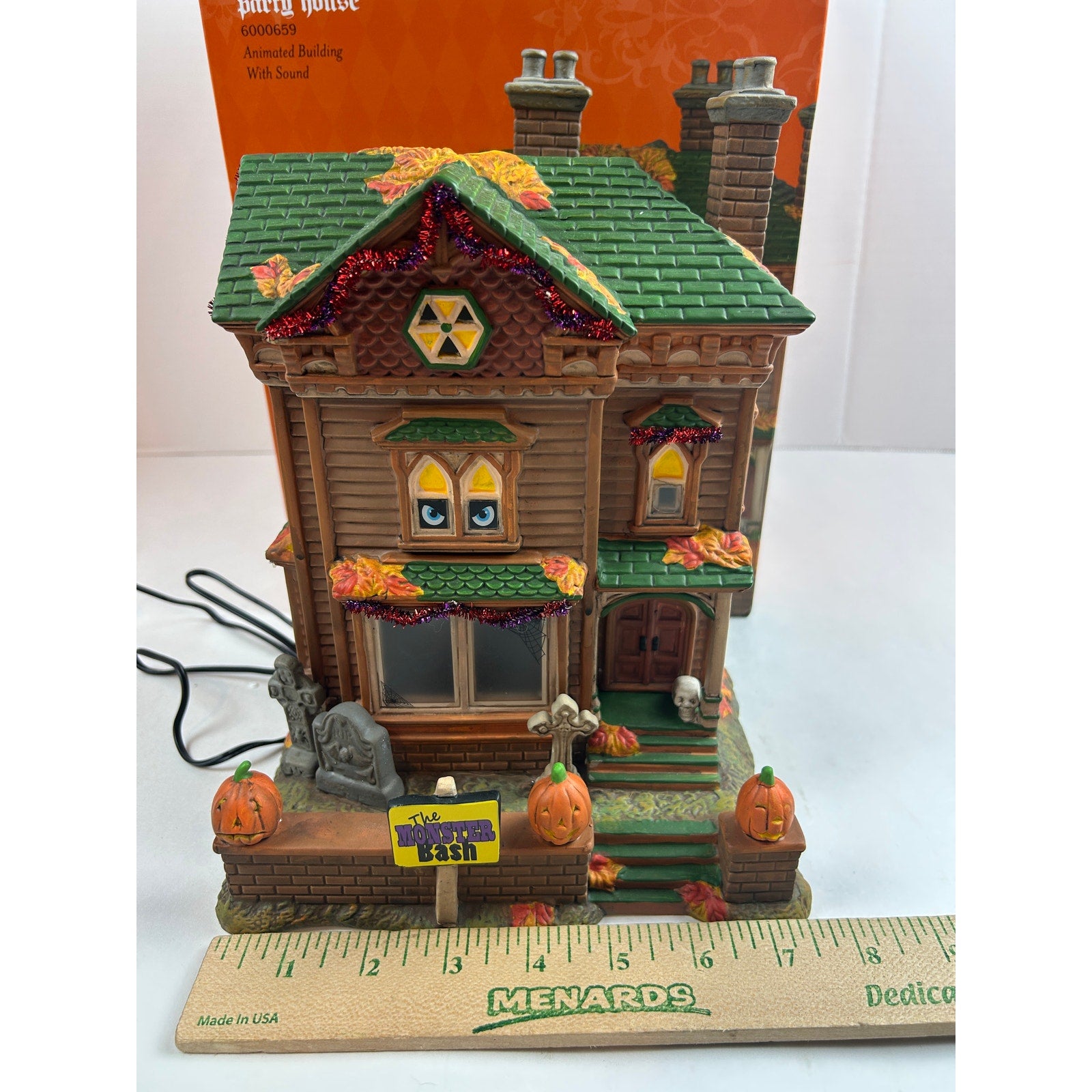 Department 56 Monster Mash Party House 6000659 Animated Musical Lighted with Box