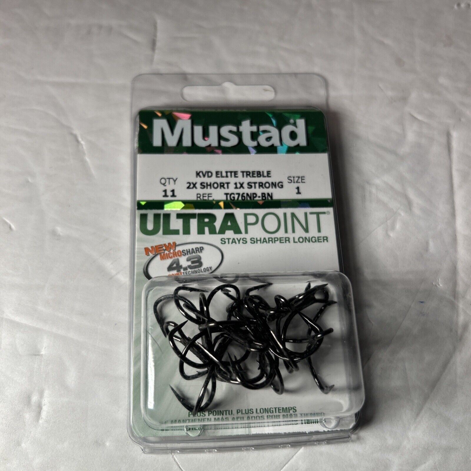 Mustad KVD Elite Tripple Grip Treble size 1 WDR098671