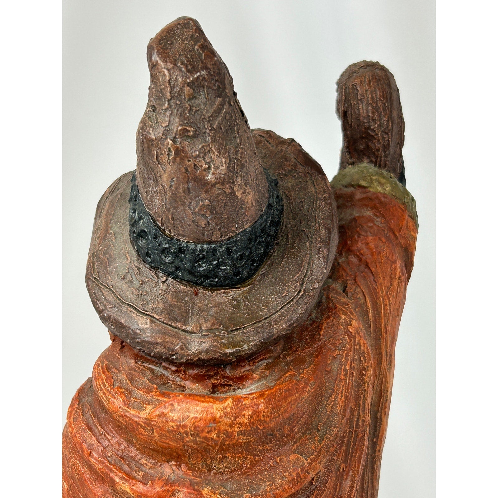 Mike Makras Gandalf Sculpture Hand Painted Wizard Figure Vintage Art 1980