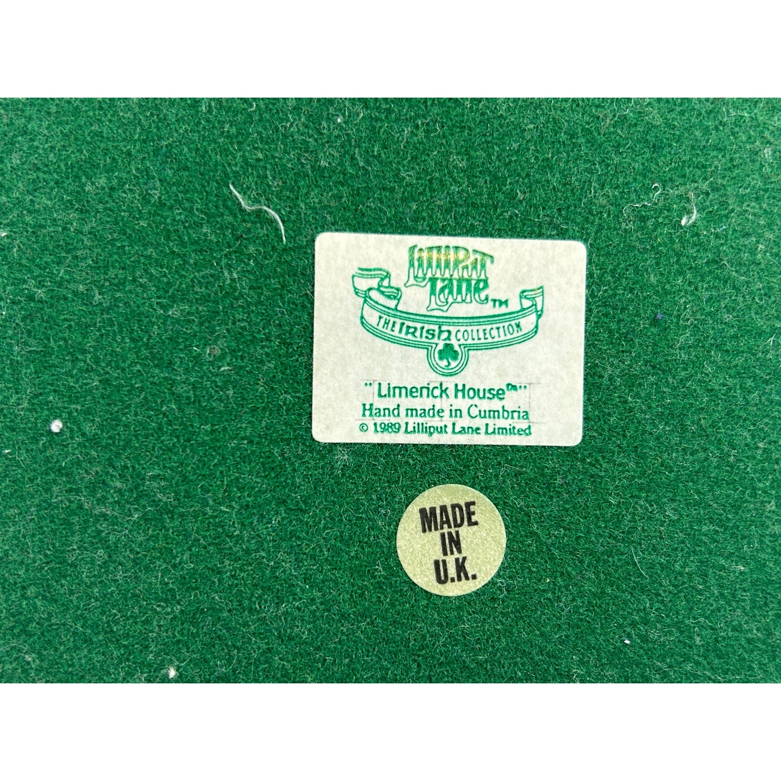 Lilliput Lane Limerick House 1989 Irish Collection Cottage w Box & Deed