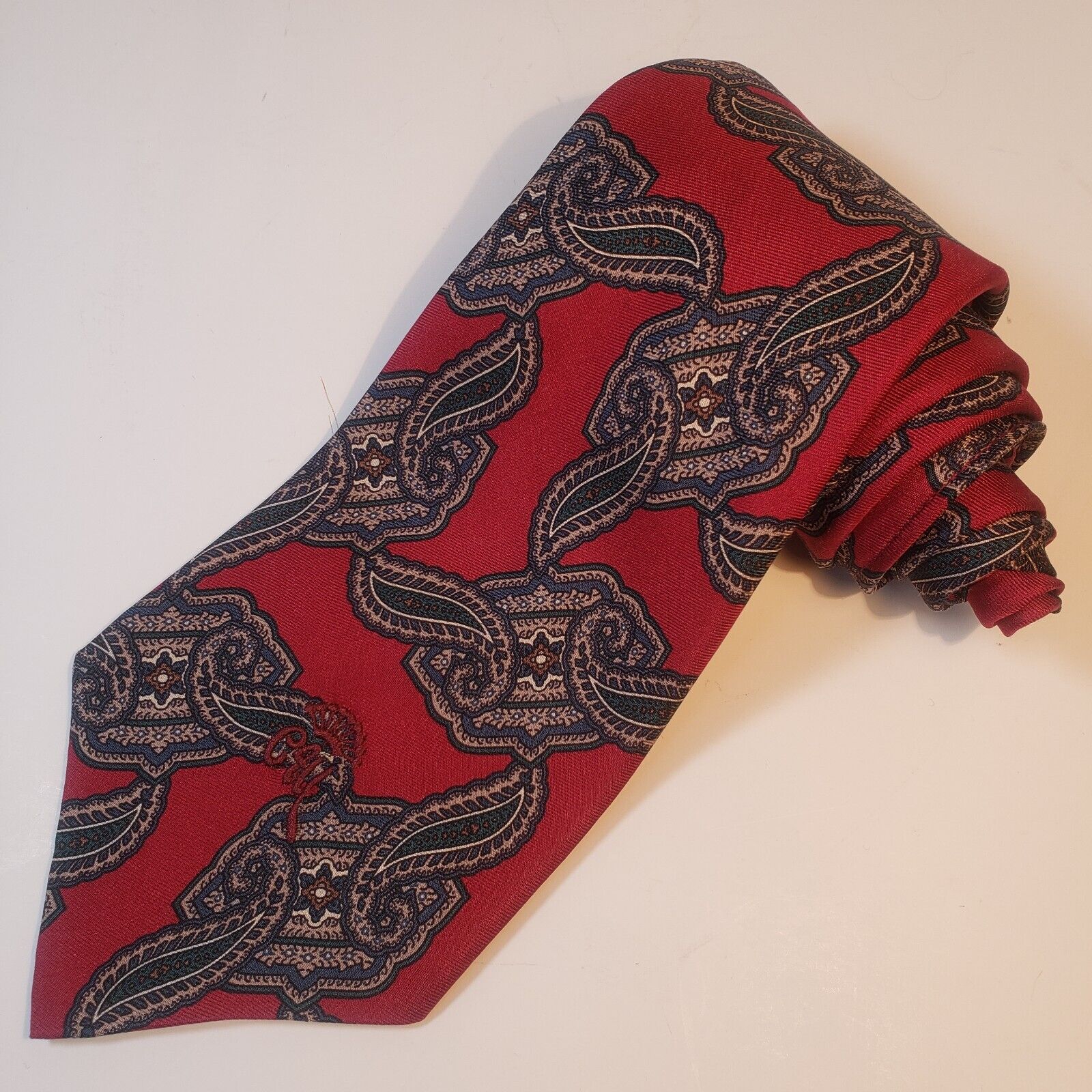 Countess Mara New York Red Paisley Tie