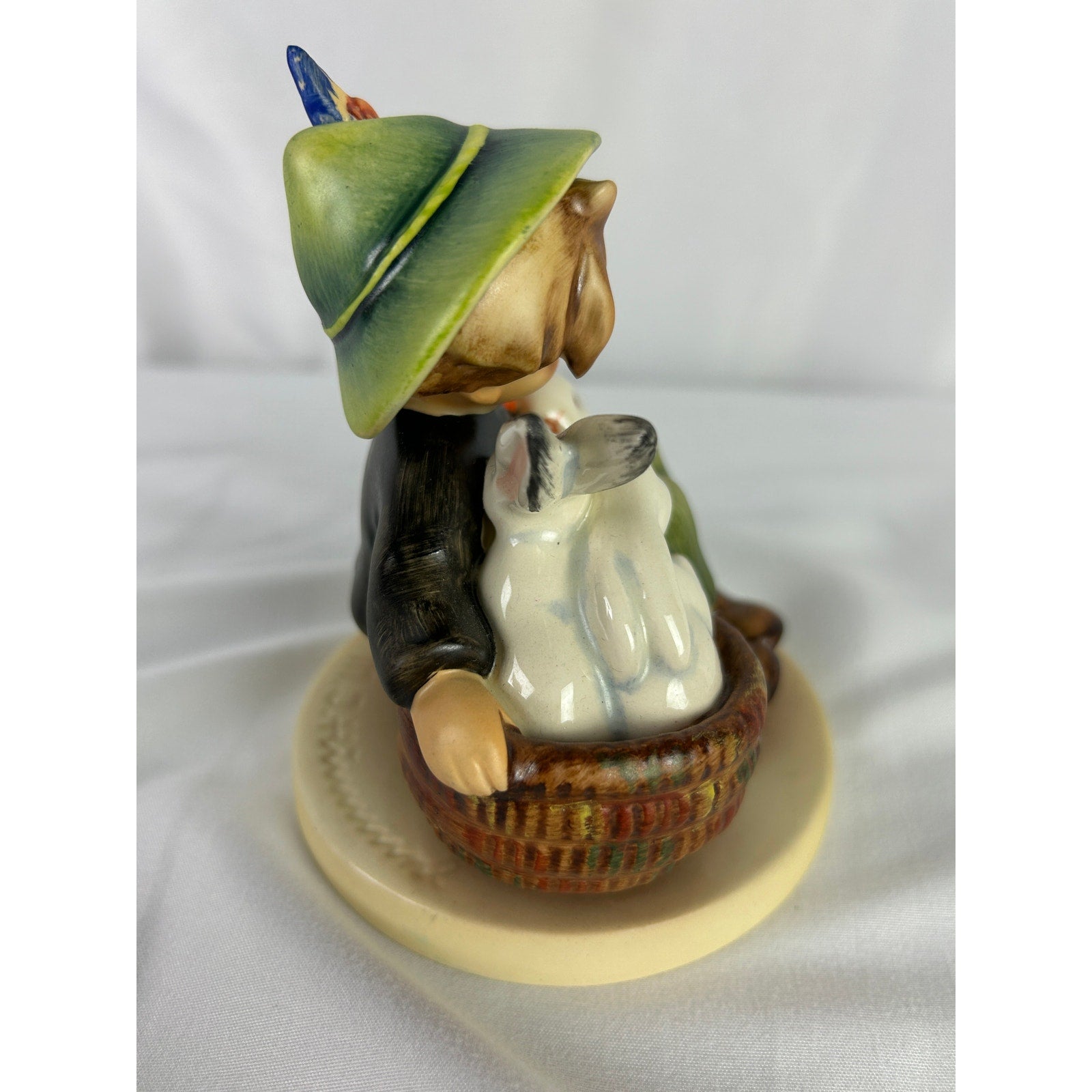 Goebel W Germany Boy With Rabbits Figurine Hummel Style Bunny Figure