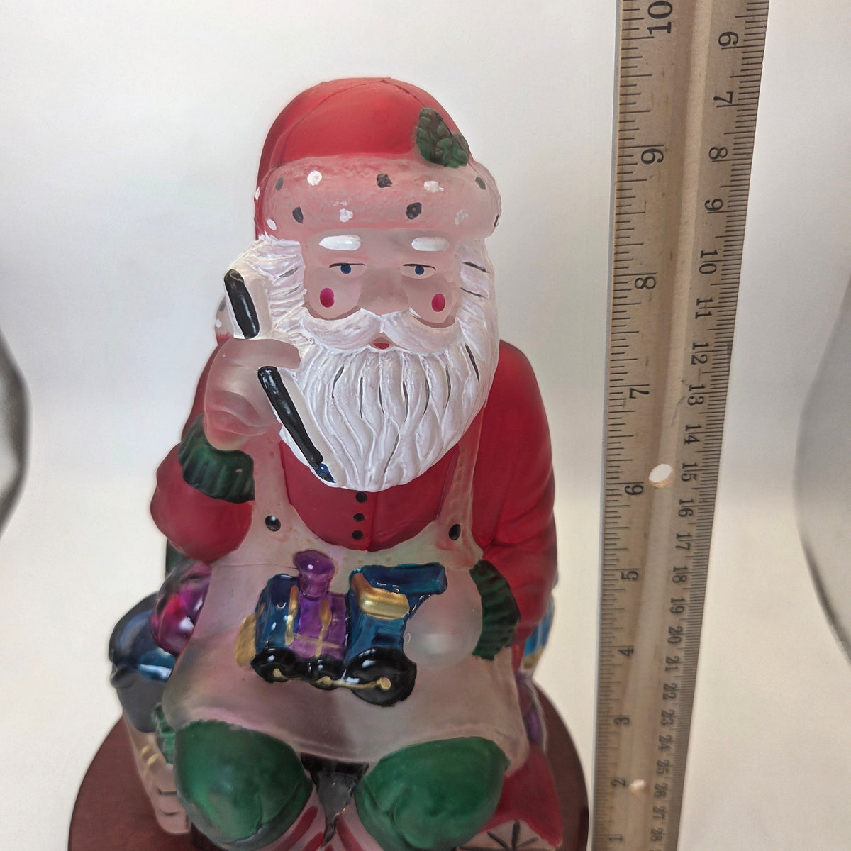 Old World Christmas 1995 Santa Toymaker Light EM Merck w Original Box Vintage