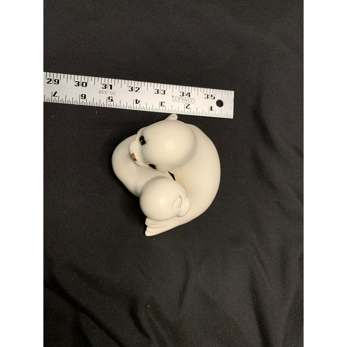 Vintage Home Interiors HOMCO Baby Seal Ceramic Figurines Pair 1145 Box
