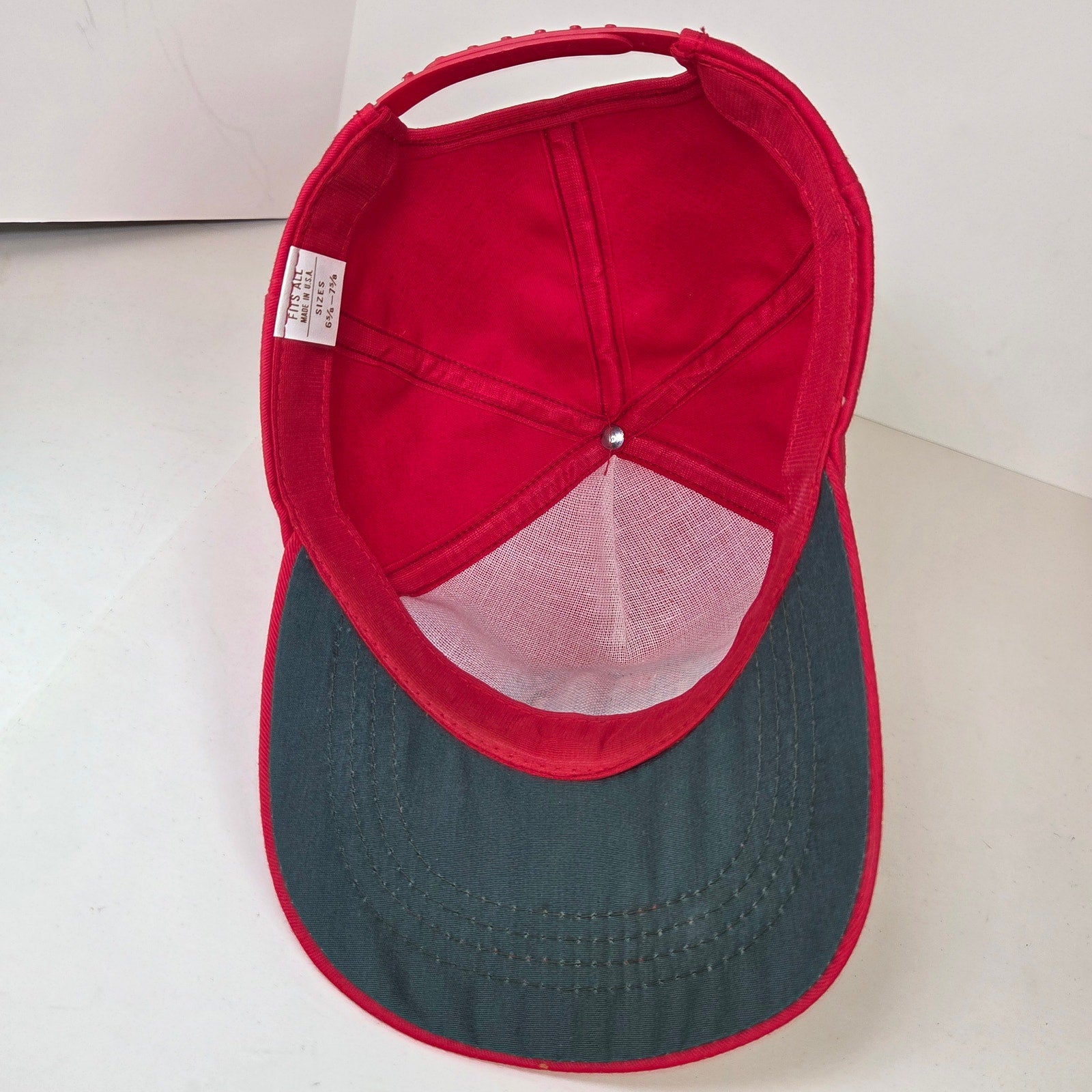 Vintage ASA (American Speed Association) Racing Snapback Hat Red Made in USA