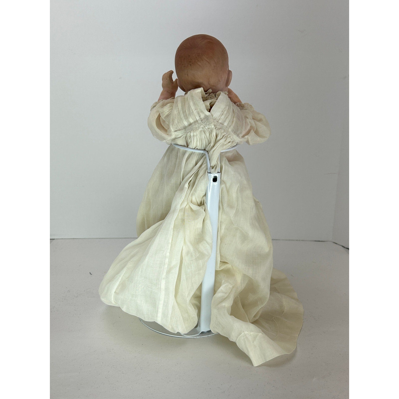 Antique Gebruder Heubach 12" Baby Boy Doll – With Bisque Head & Composition Body