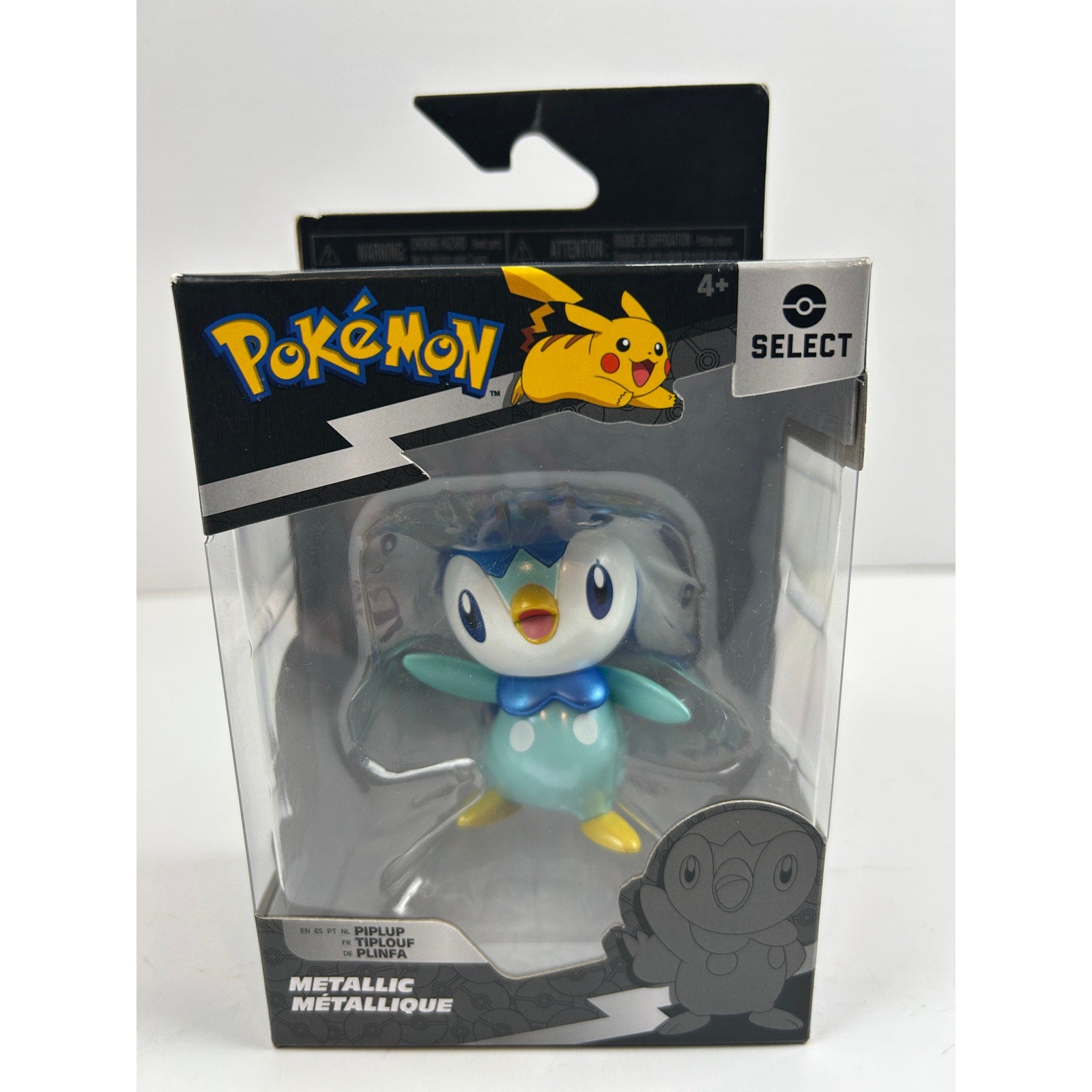 Pokémon Select Metallic Piplup Series 2 Battle Figure NEW IN BOX Jazwares