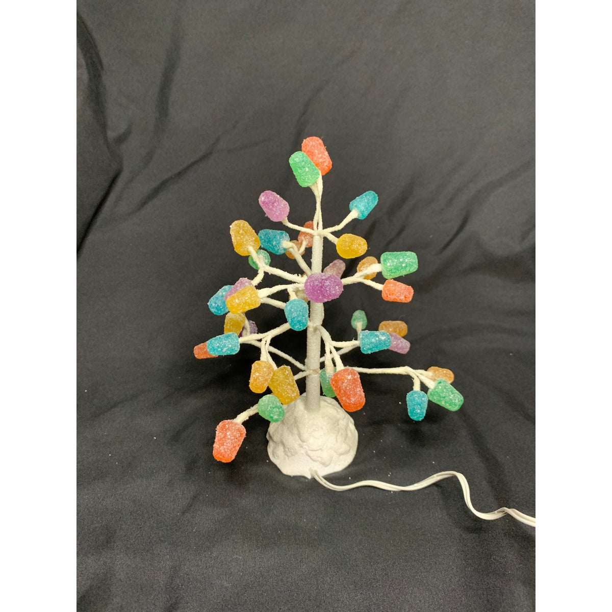 Dept 56 Gumdrop Tree 52967 9 in LED Lighted Village Accessory Tested Box